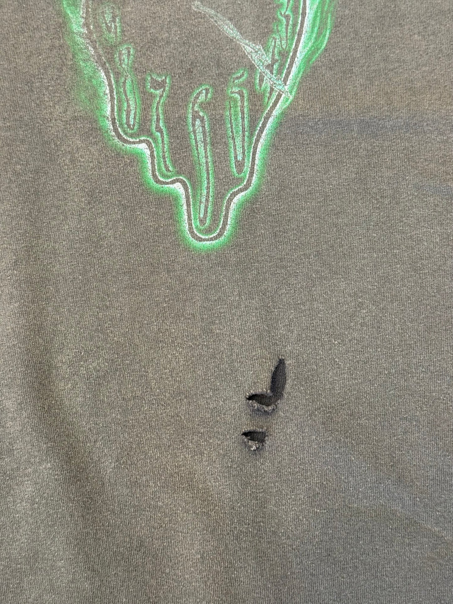 VINTAGE 420 MELTING CLOCK FADED TEE (GILDAN TAG)