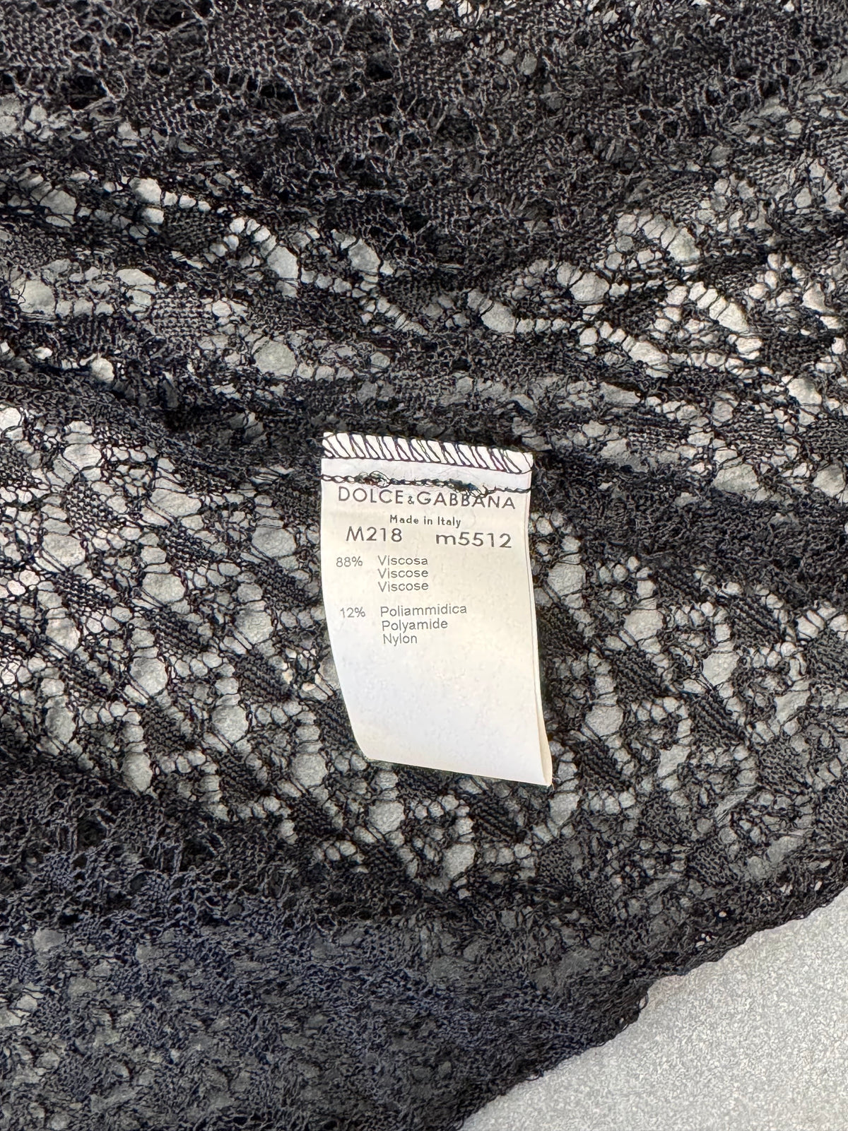 VINTAGE DOLCE & GABBANA VISCOSE LACE CARDIGAN