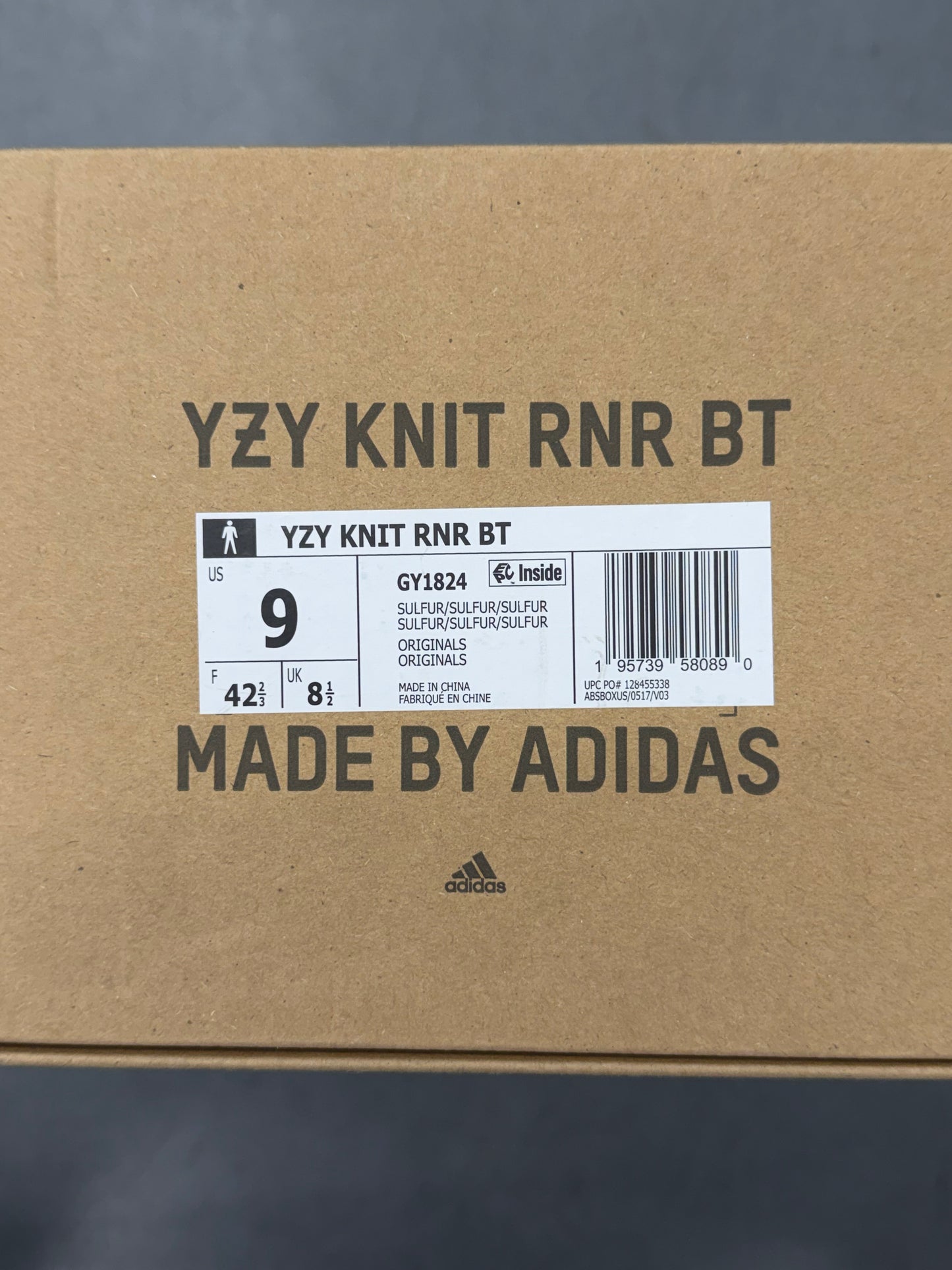2021 ADIDAS YEEZY KNIT RNR BOOT - SULFUR (W/BOX)