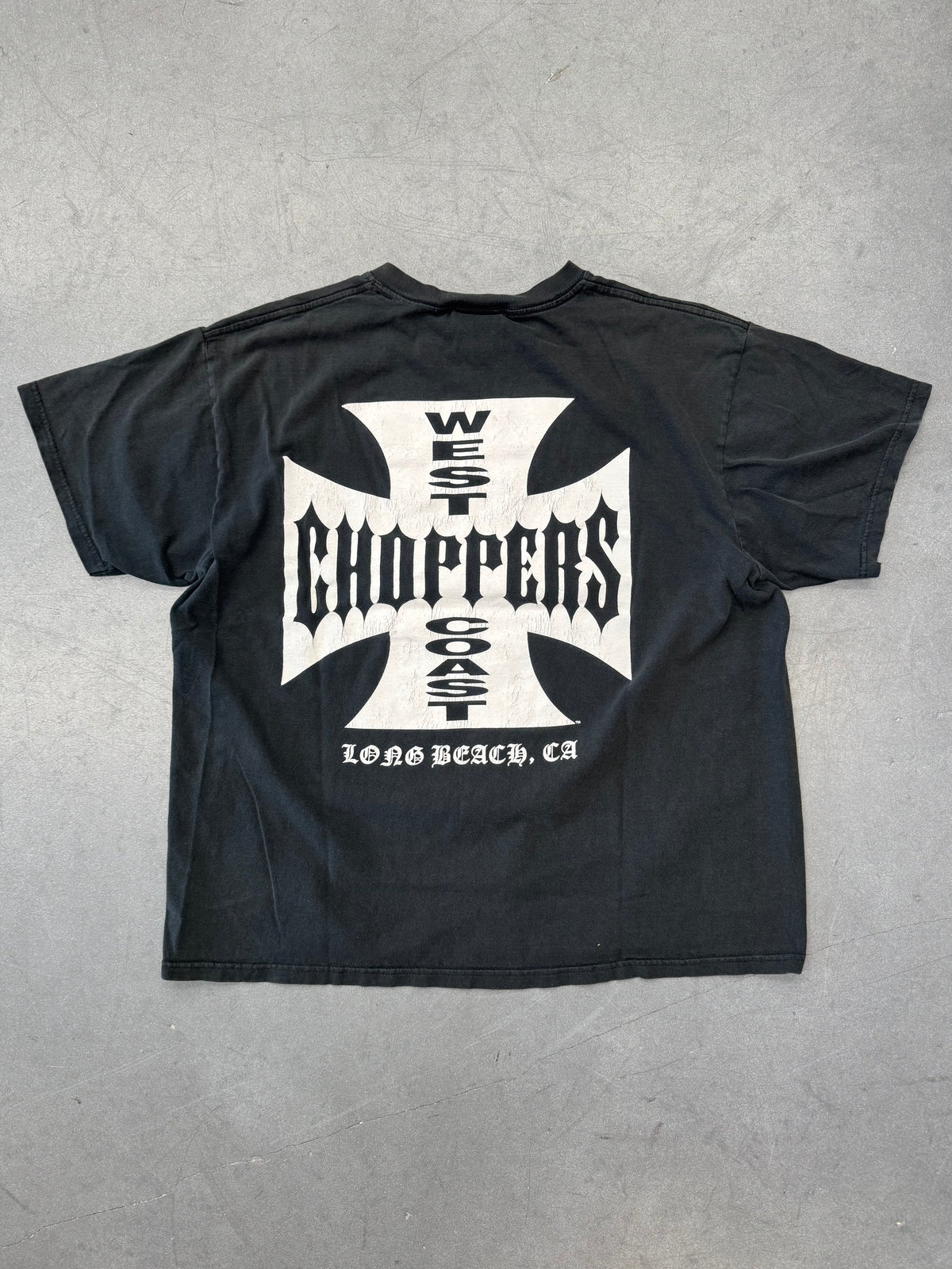 2000'S WEST COAST CHOPPERS IRON CROSS LOGO TEE