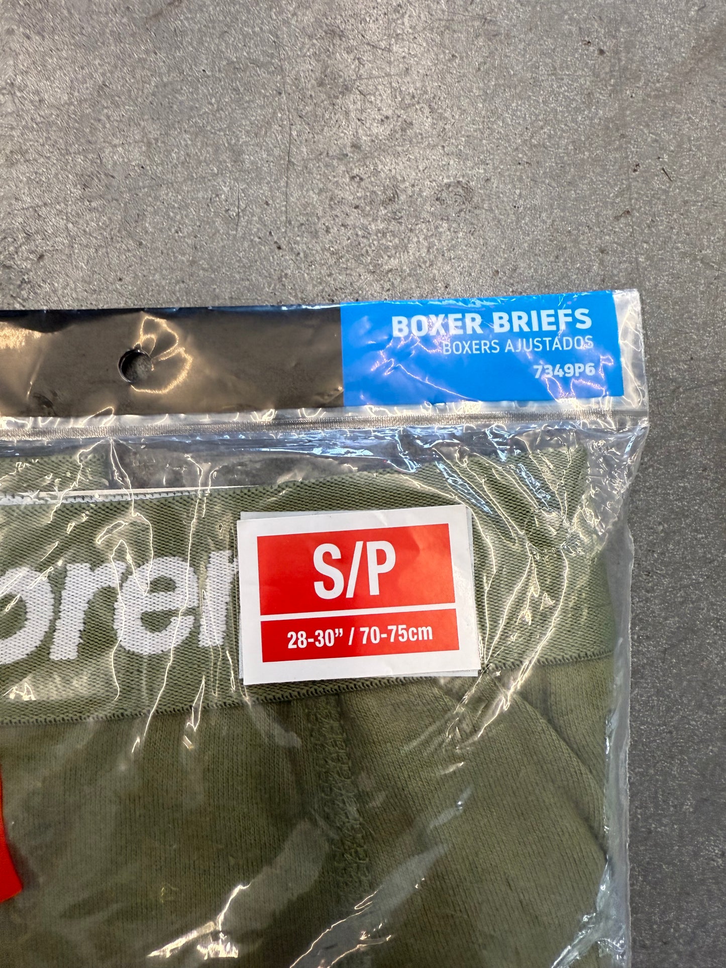 SS22 SUPREME HANES BOXER BRIEFS OLIVE 2 PACK (S)