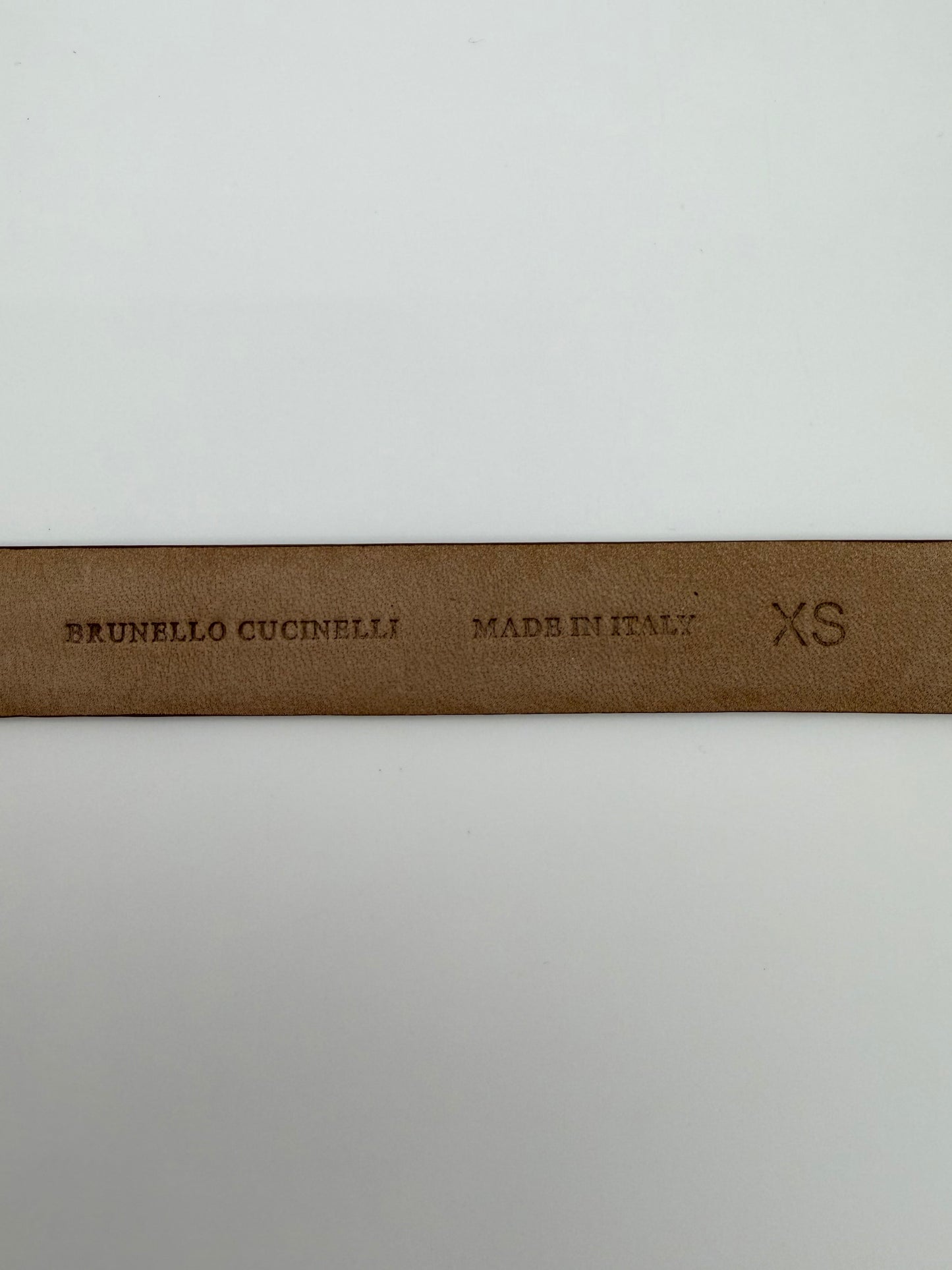 BRUNELLO CUCINELLI 1/2 IN LEATHER BELT
