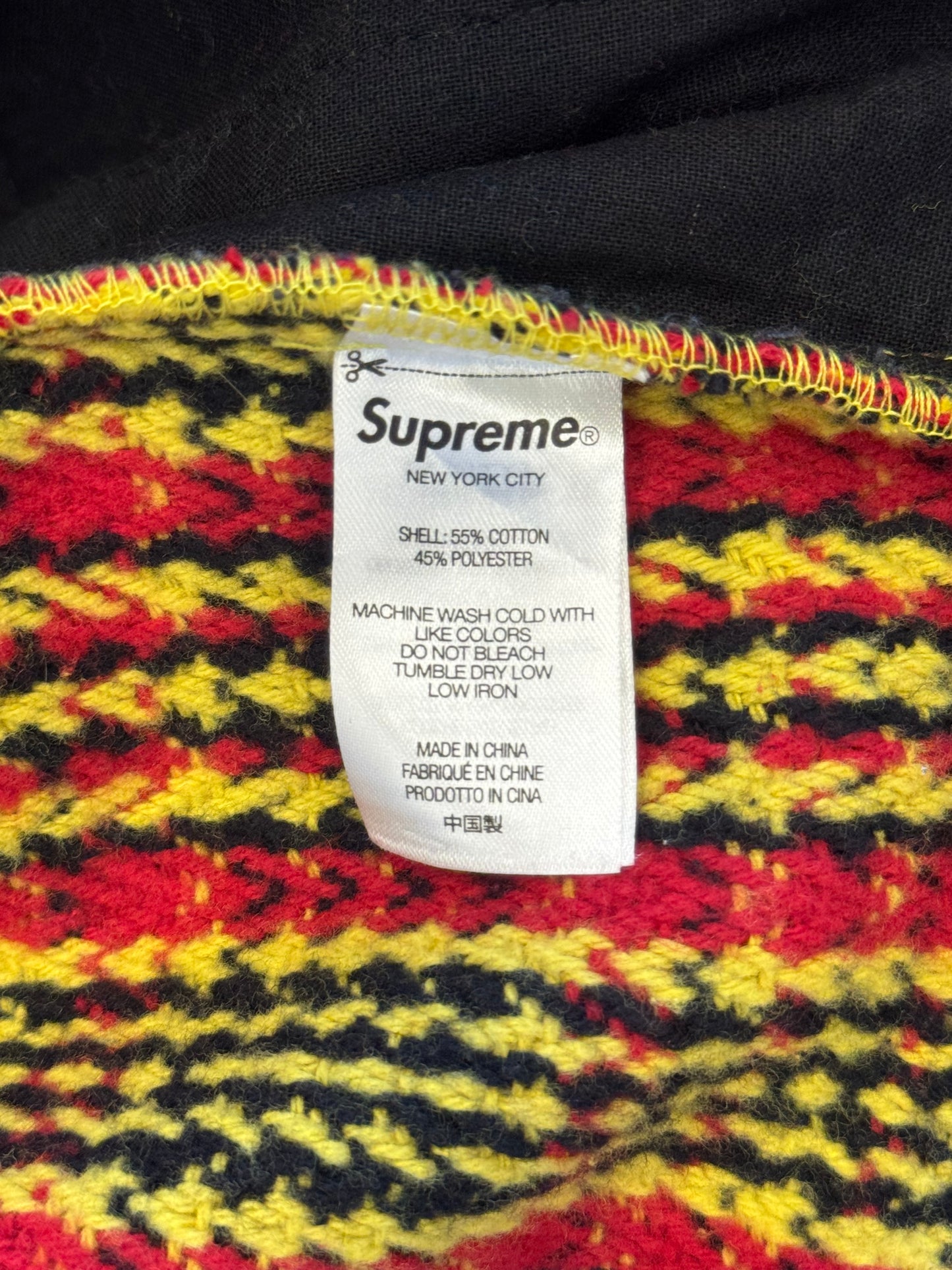 FW22 SUPREME HEAVY FLANNEL SHIRT - GOLD