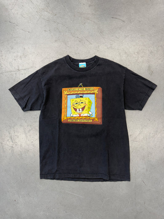 2001 SPONGEBOB SQUAREPANTS EMPLOYEE OF THE MONTH TEE (NICKELODEON TAG)