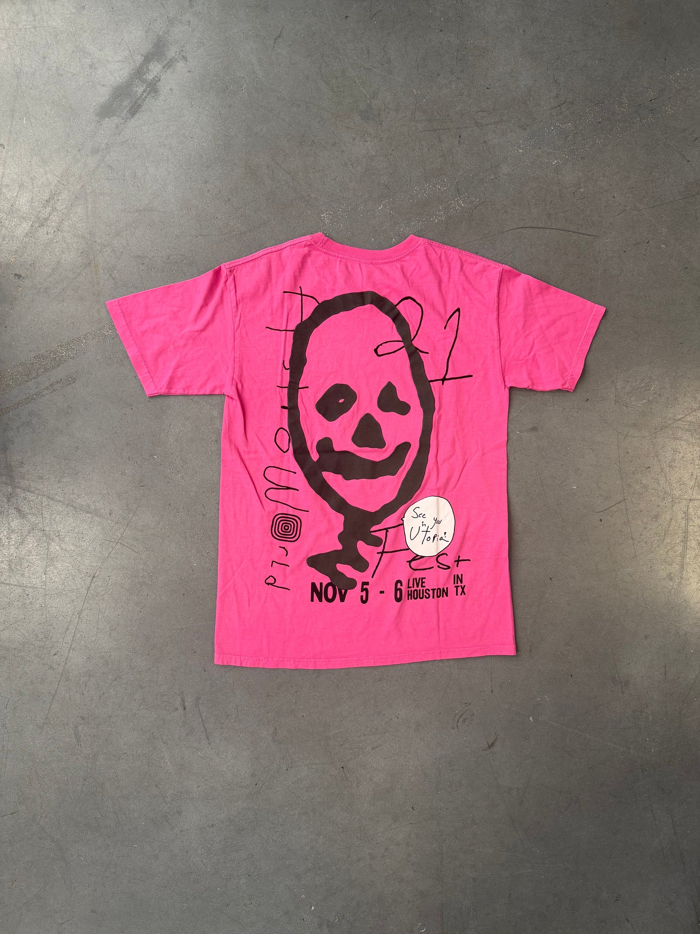 2021 TRAVIS SCOTT ASTROWORLD FEST TEE - PINK