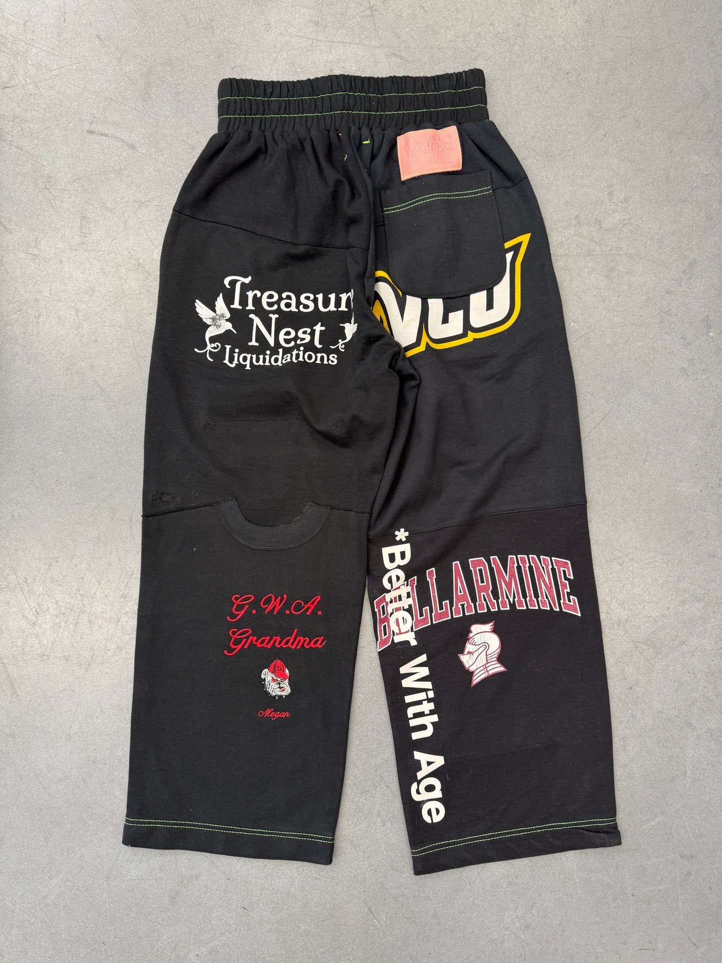 BETTER WITH AGE BLACK REMOIR RECONSTRUCTED SWEATPANT