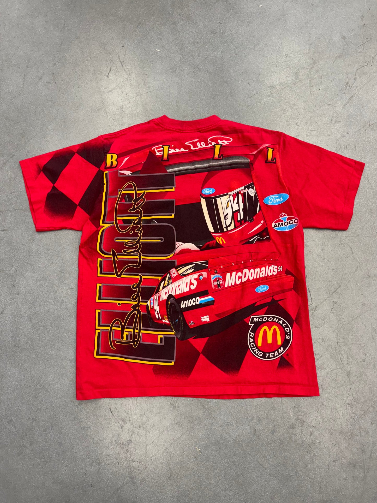 1995 MCDONALDS NASCAR BILL ELLIOTT TEE (KUDZU TAG)
