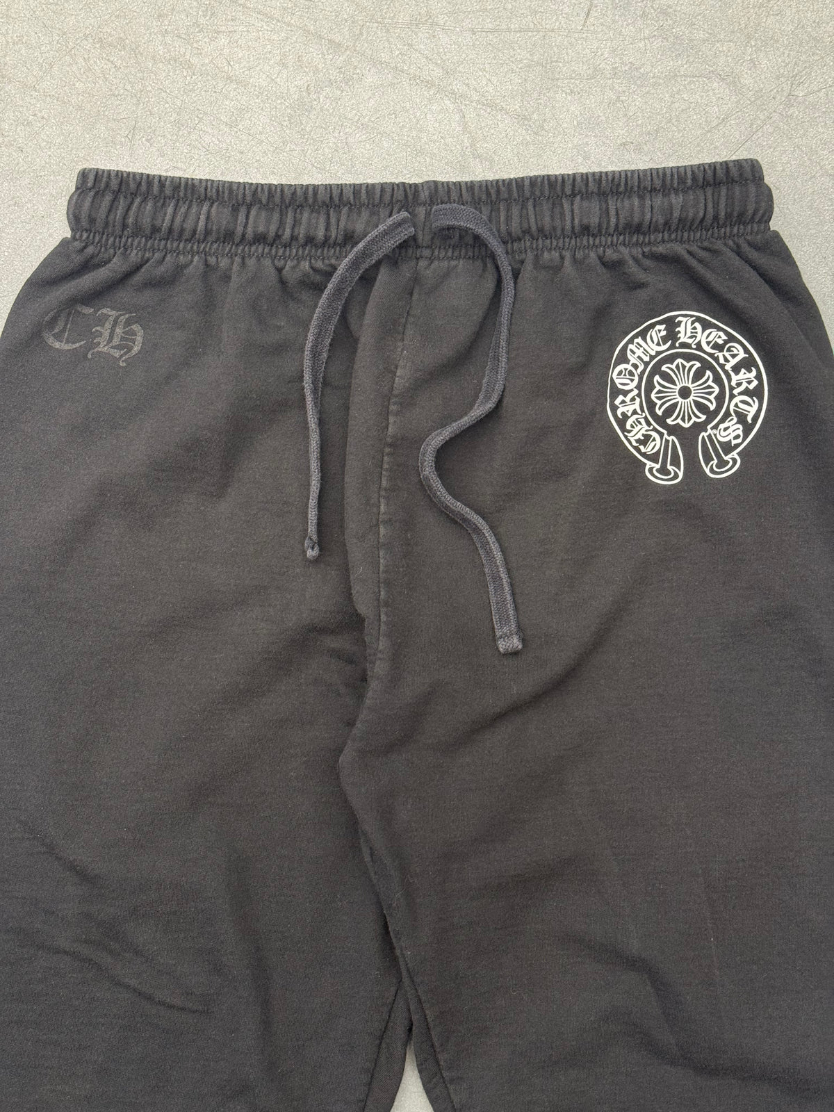 CHROME HEARTS HORSESHOE LOGO SWEATPANTS - BLACK/WHITE