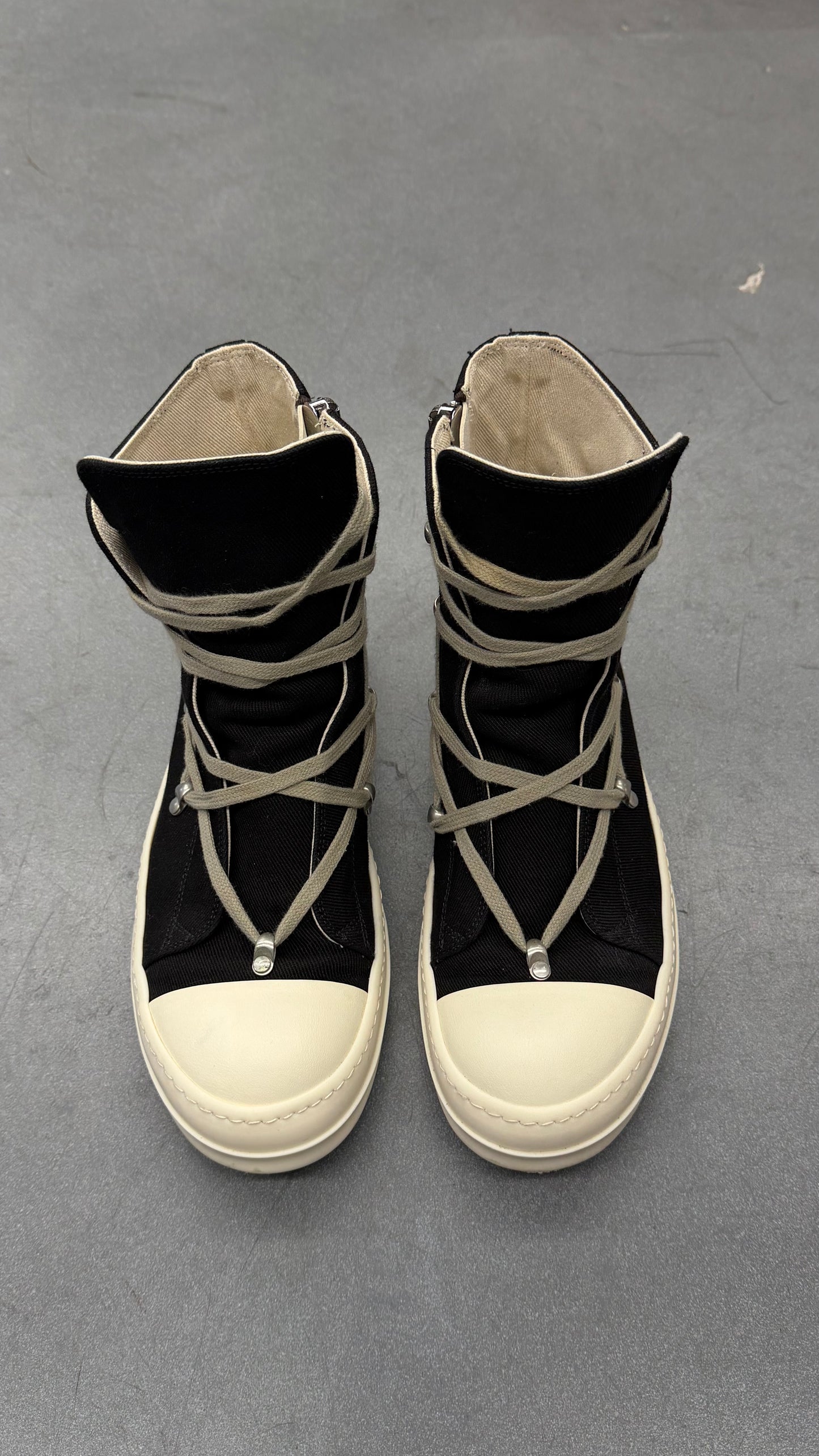 RICK OWENS DRKSHDW HEXA HIGH-TOP SNEAKERS
