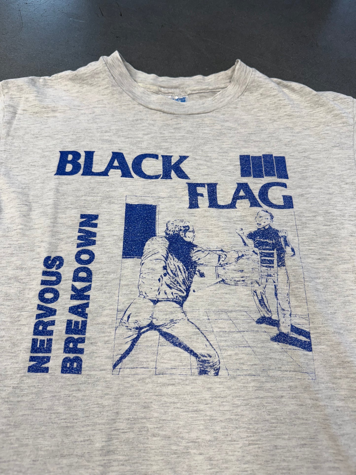 90'S BLACK FLAG NERVOUS BREAKDOWN TEE (HANES BEEFY TAG)