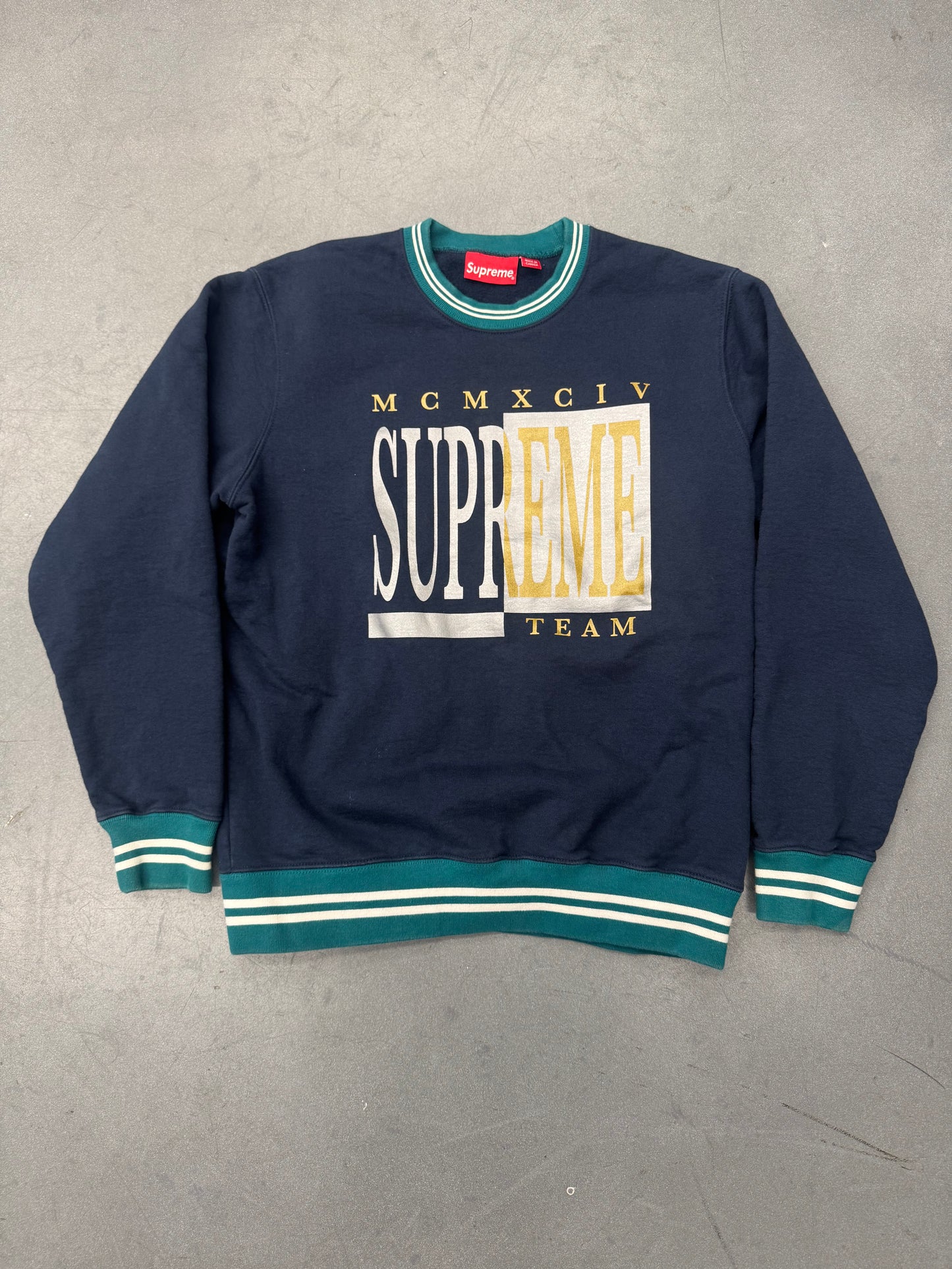 FW17 SUPREME TEAM CREWNECK - NAVY