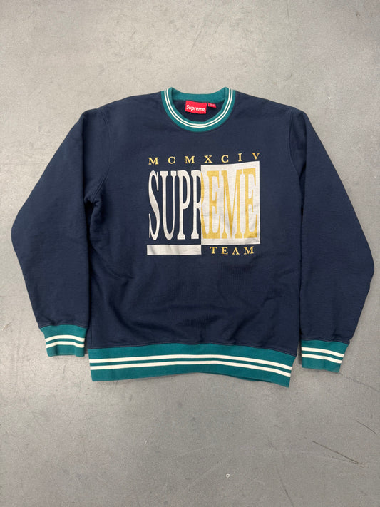 FW17 SUPREME TEAM CREWNECK - NAVY