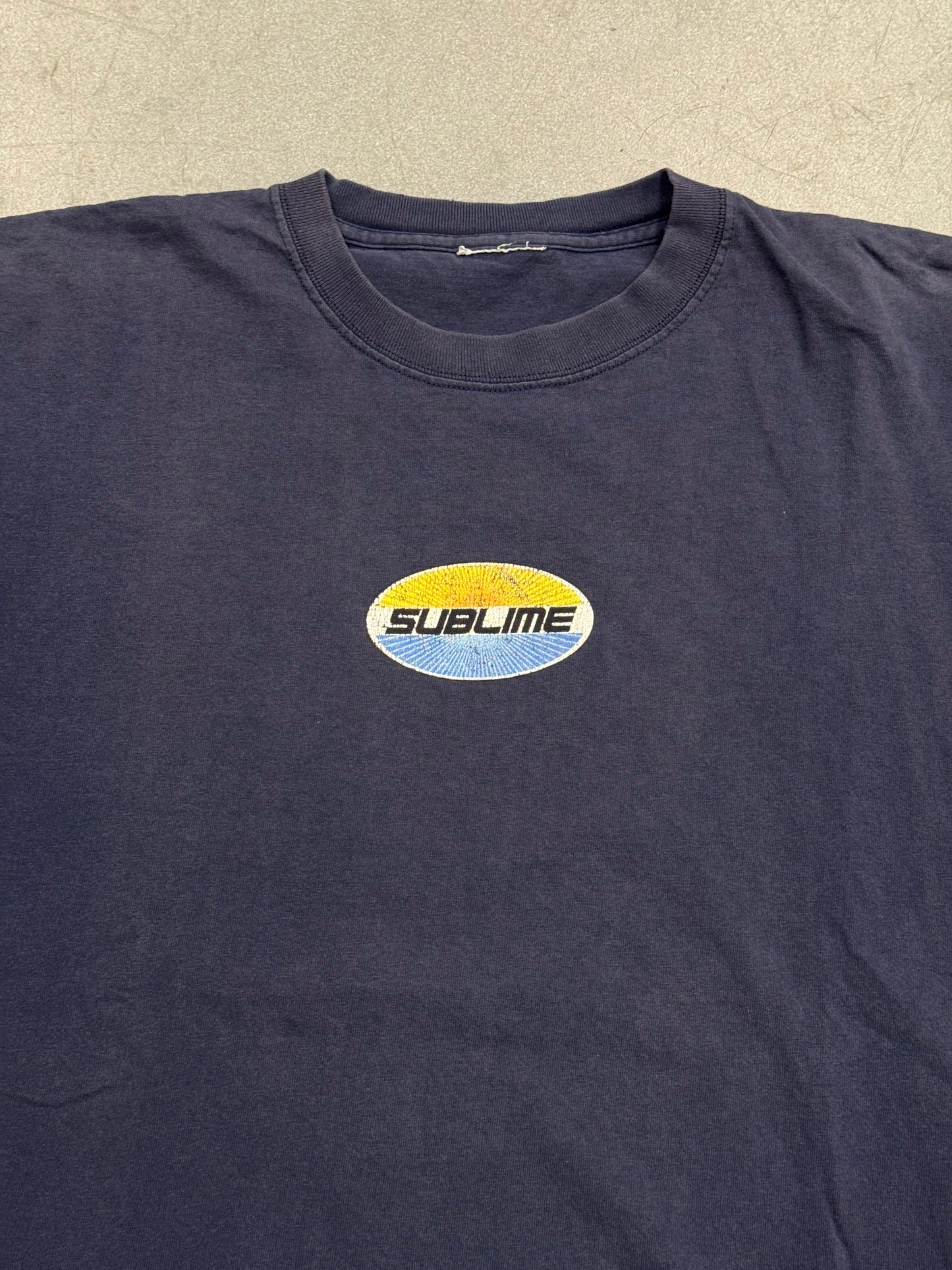 90S SUBLIME SUN WAVE OVAL LOGO MULLET TEE (CUT TAG)