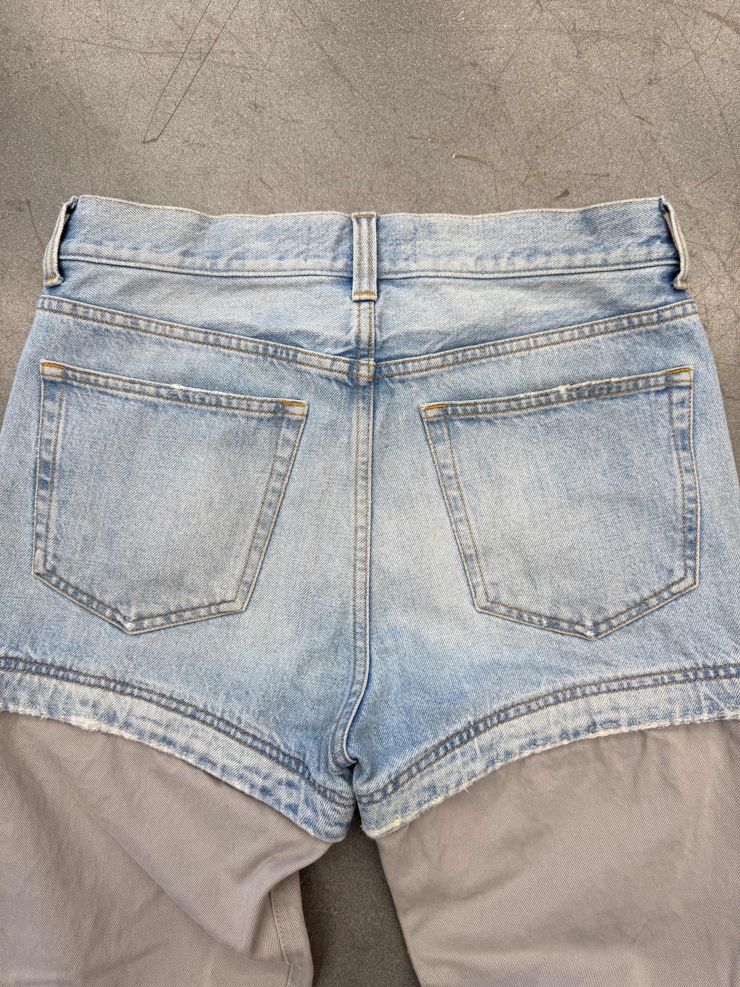 SS18 BALENCIAGA CONVERTIBLE DENIM PANTS