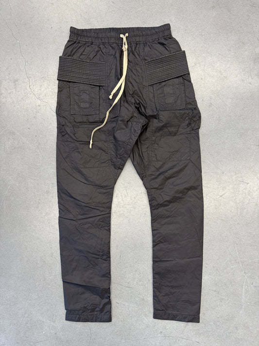 FW21 RICK OWENS DRKSHDW PADDED NYLON CREATCH CARGO PANTS - BLACK