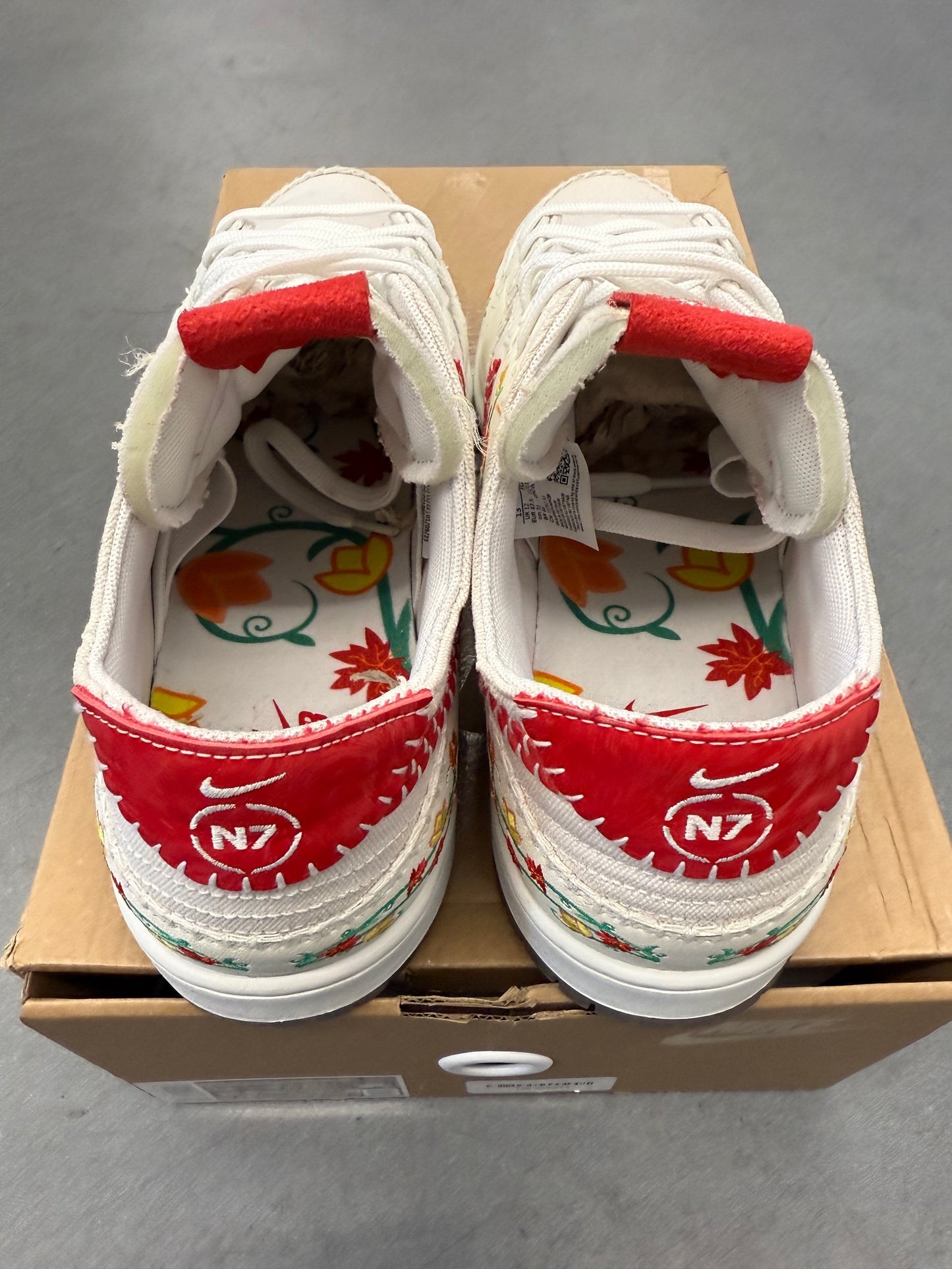 2023 SIZE 13 NIKE SB DUNK LOW DECON N7 OPTI YELLOW UNIVERSITY RED