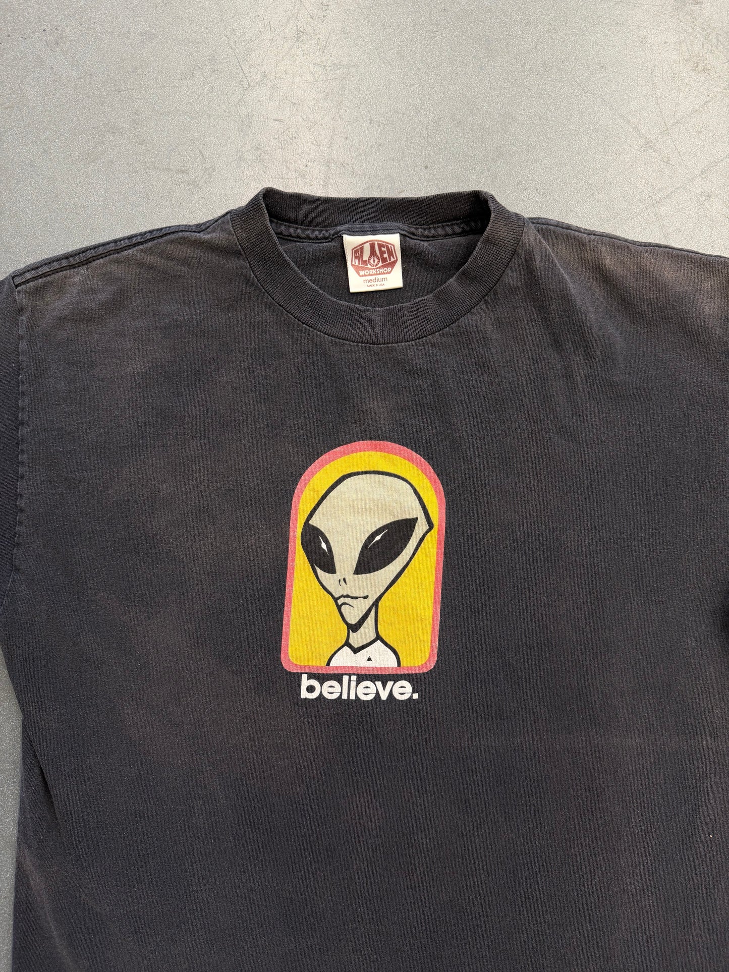 90'S BELIEVE. ALIEN WORK SHOP SKATE TEE