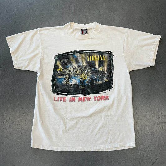 1995 NIRVANA LIVE IN NEW YORK TEE (GIANT BY TULTEX TAG)