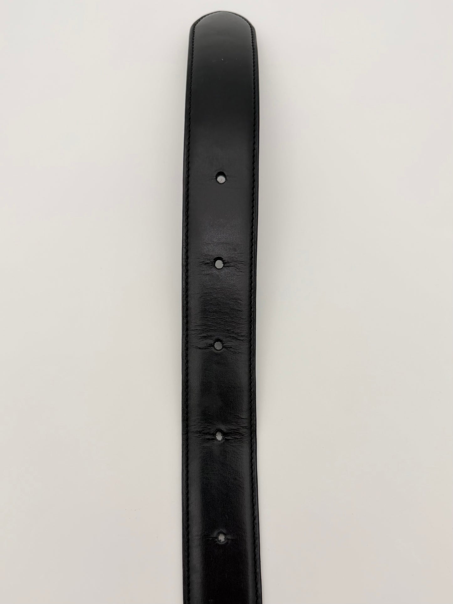 CARTIER TRINITY THREE-TONE BUCKLE LEATHER BELT (W/ BOX)