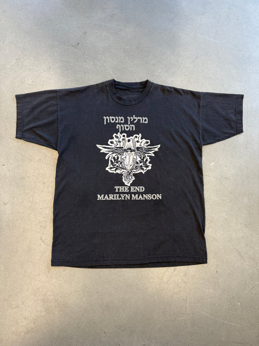 90'S MARILYN MANSON ANTICHRIST HEBREW TEE (PULLED TAG)