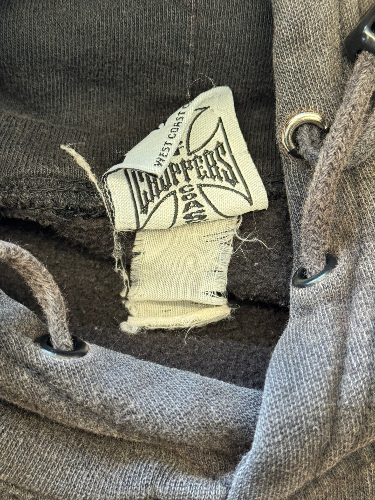 VINTAGE WEST COAST CHOPPERS LONG BEACH ORANGE BIKE PULLOVER HOODIE (JESSE WHO TAG)