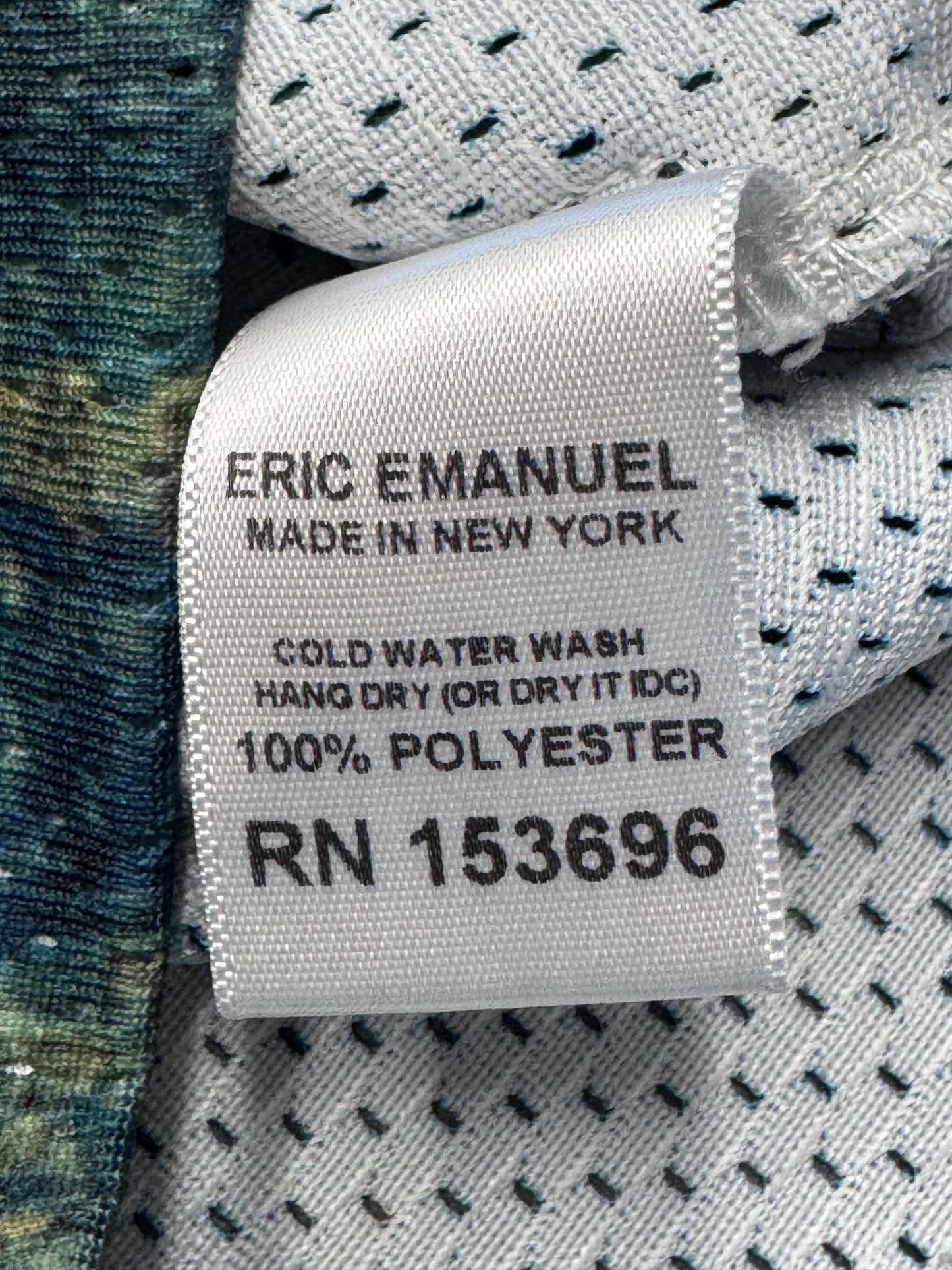 SS20 ERIC EMANUEL EE BASIC RUG SHORT GREEN/BLUE