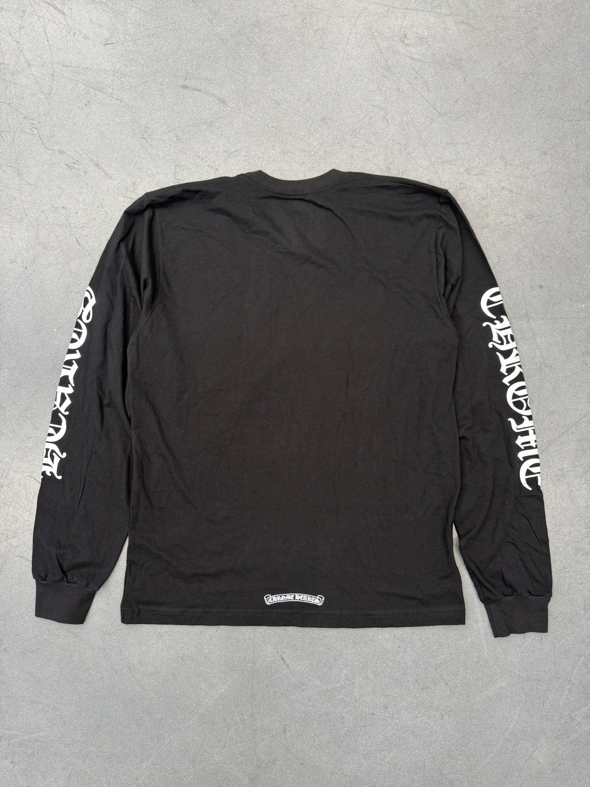 CHROME HEARTS COLLAR PRINT LONG SLEEVE POCKET TEE
