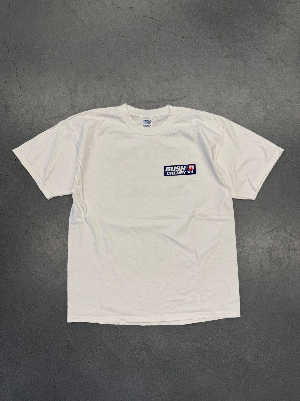 2004 BUSH CHENEY "BUSH & DICK" PROMO TEE (GILDAN TAG)