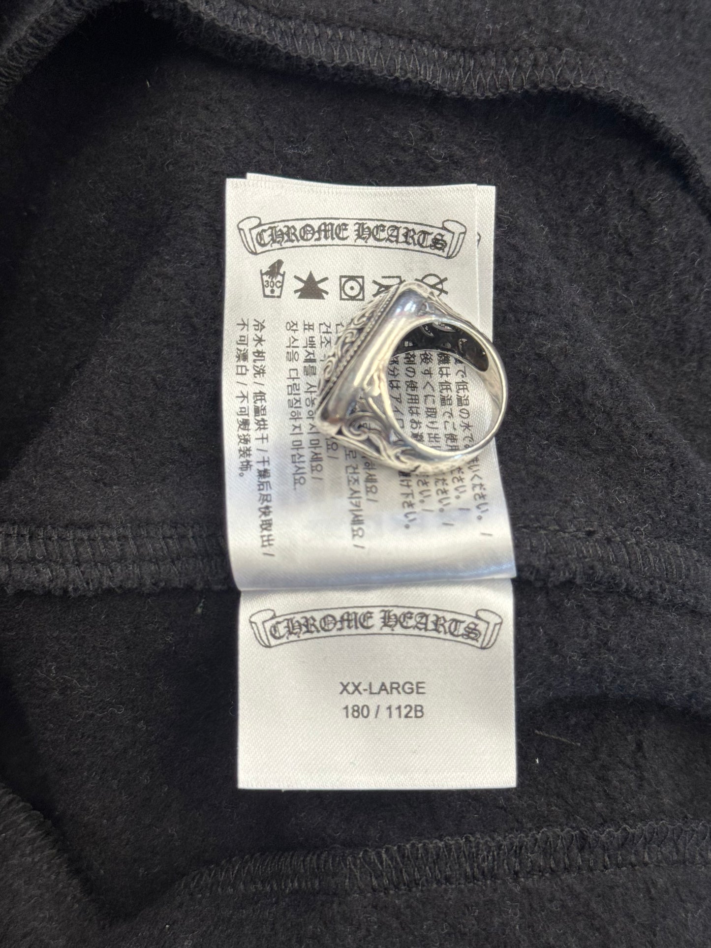 CHROME HEARTS SLIT POCKET MIAMI EXCLUSIVE SWEATPANTS - BLACK/BLACK