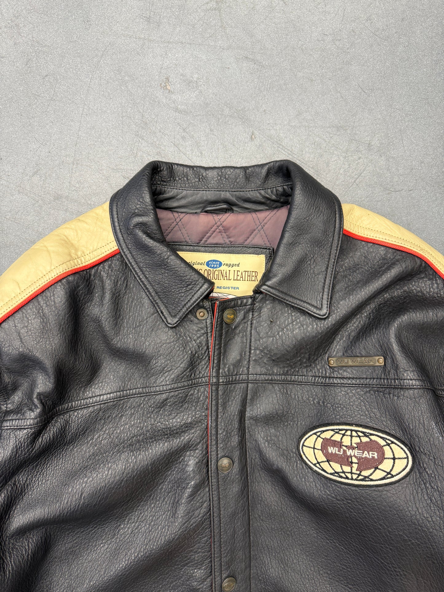 ‘90S WU-TANG WU-WEAR LEATHER OVERCOAT JACKET