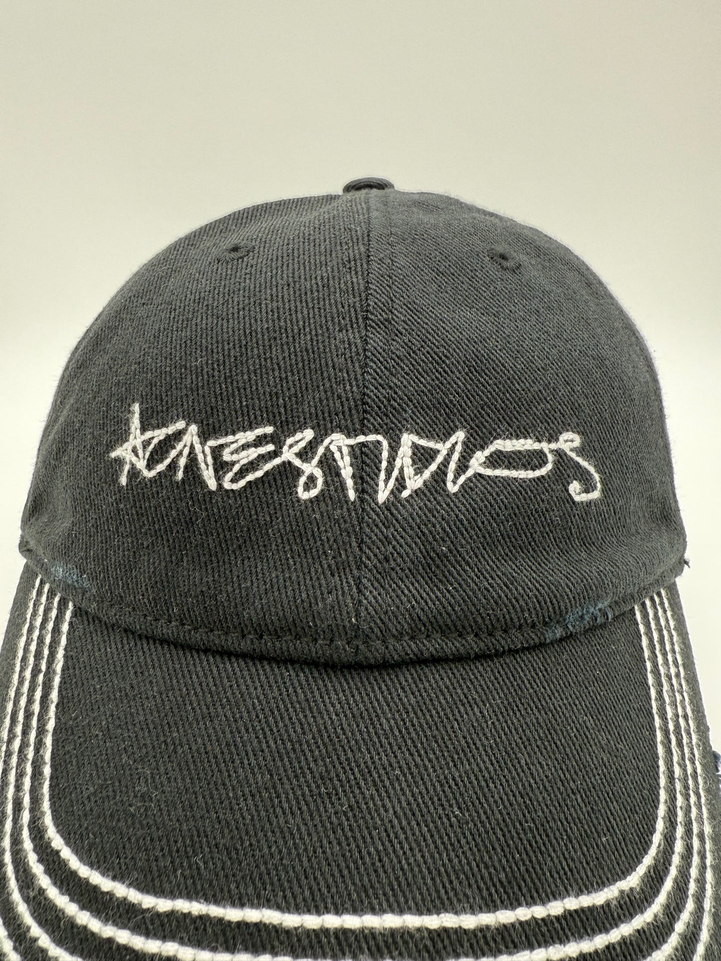 ACNE STUDIOS TWILL LOGO CAP