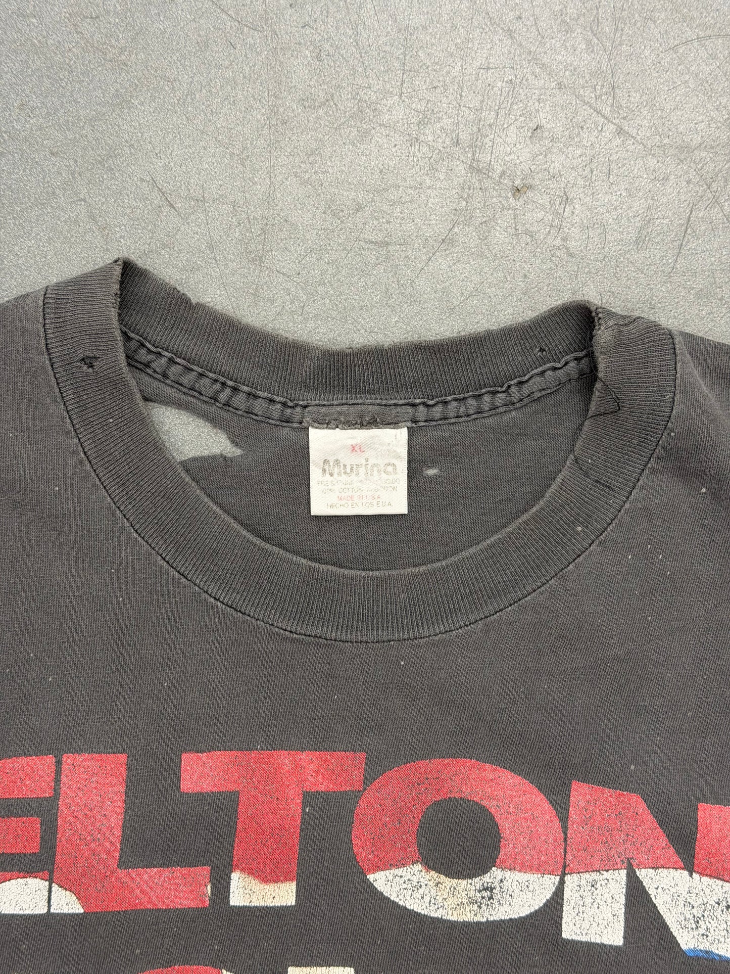 1994 ELTON JOHN AND BILLY JOEL FACE TO FACE DISTRESSED AND FADED TOUR TEE (MURINA TAG)