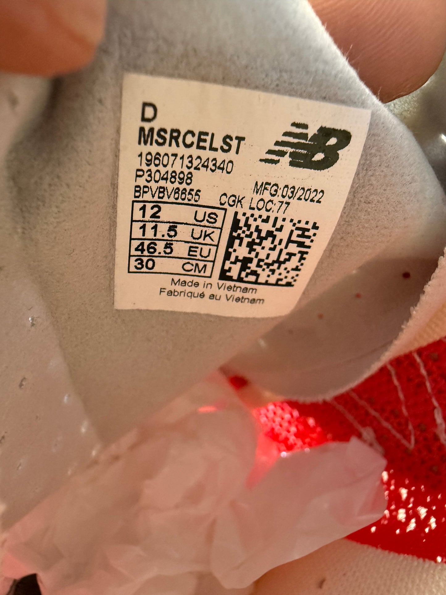 SIZE 12 STONE ISLAND TOKYO DESIGN STUDIO FUELCELL RC ELITE V2 'ENERGY RED' (WITH BOX)