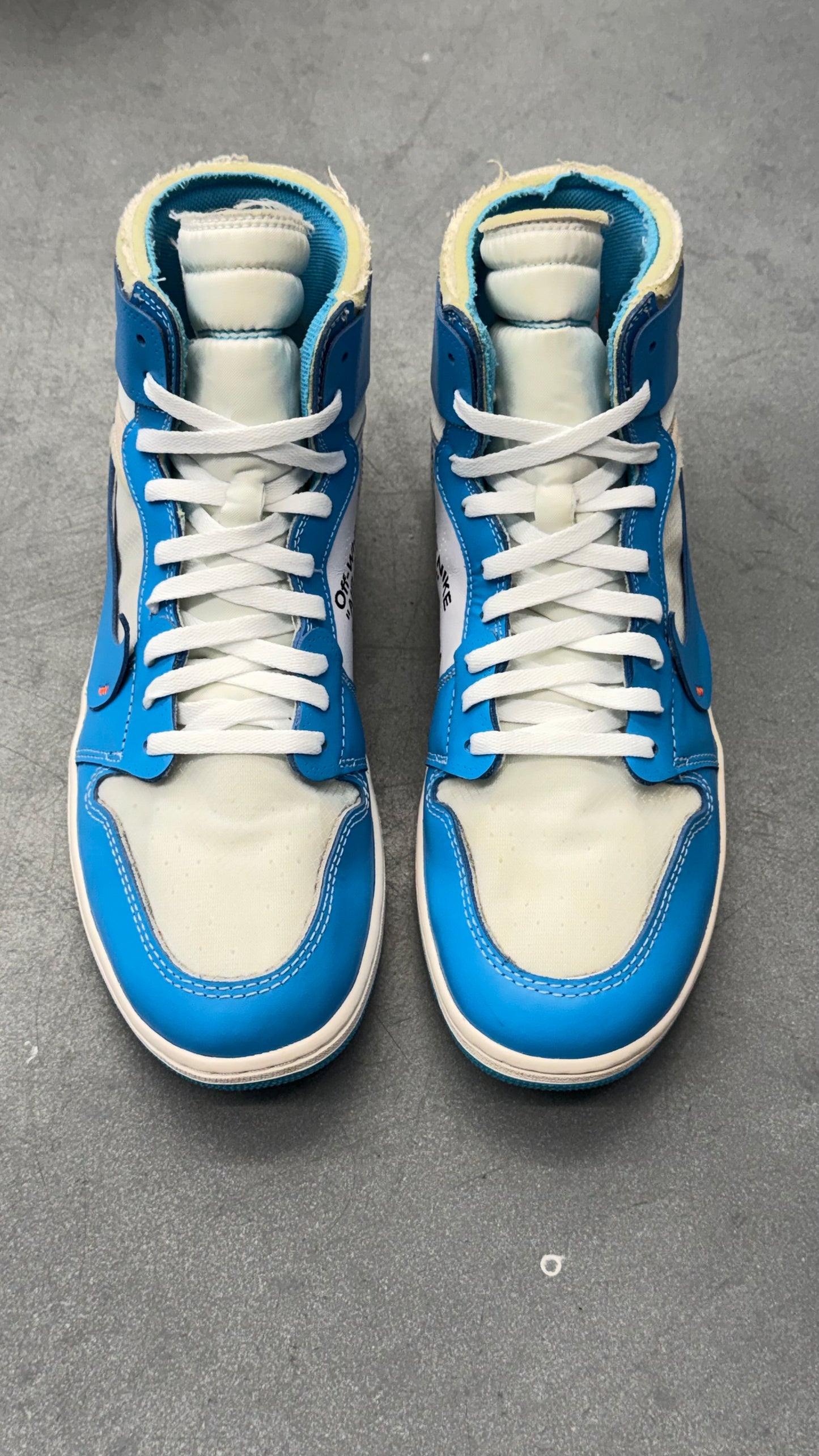 2018 OFF-WHITE X AIR JORDAN 1 RETRO HIGH OG "UNC"