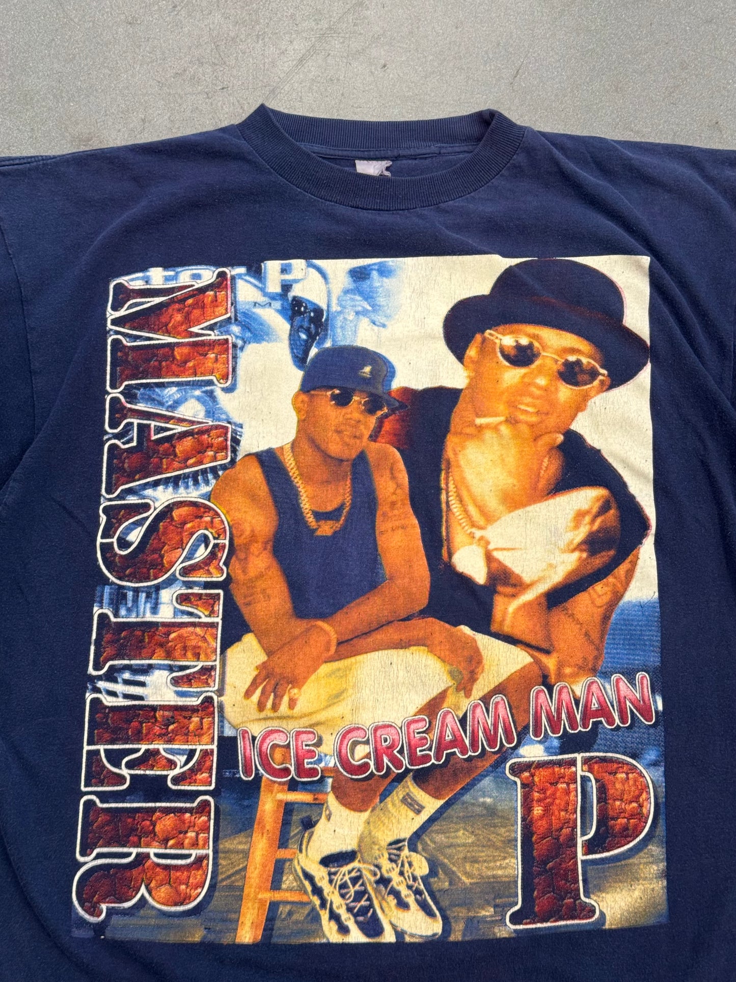 90S MASTER P ICE CREAM MAN BOOTLEG RAP TEE (FADED TAG)