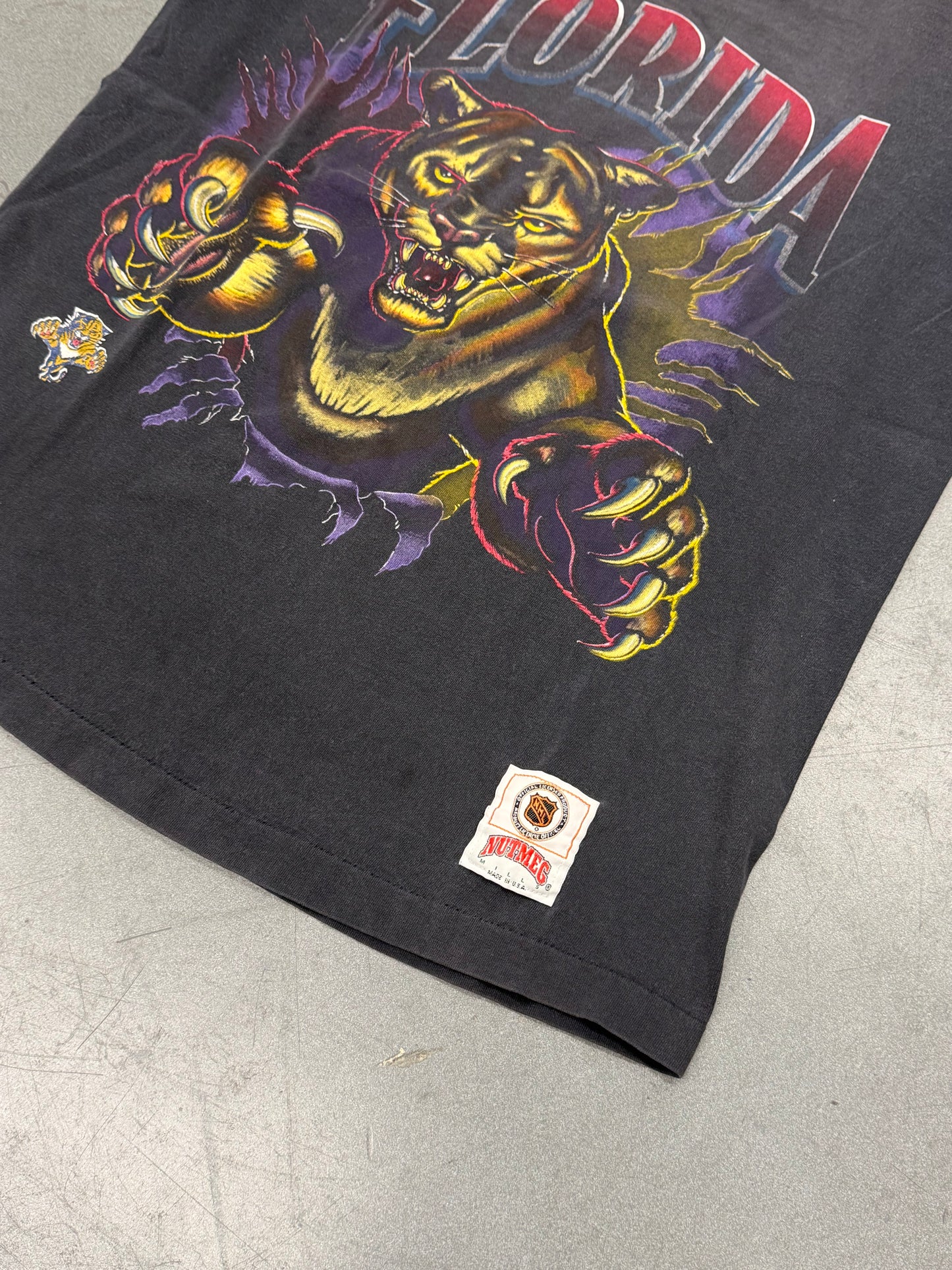 90S NUTMEG MILLS FLORIDA PANTHERS BREAKTHROUGH TEE