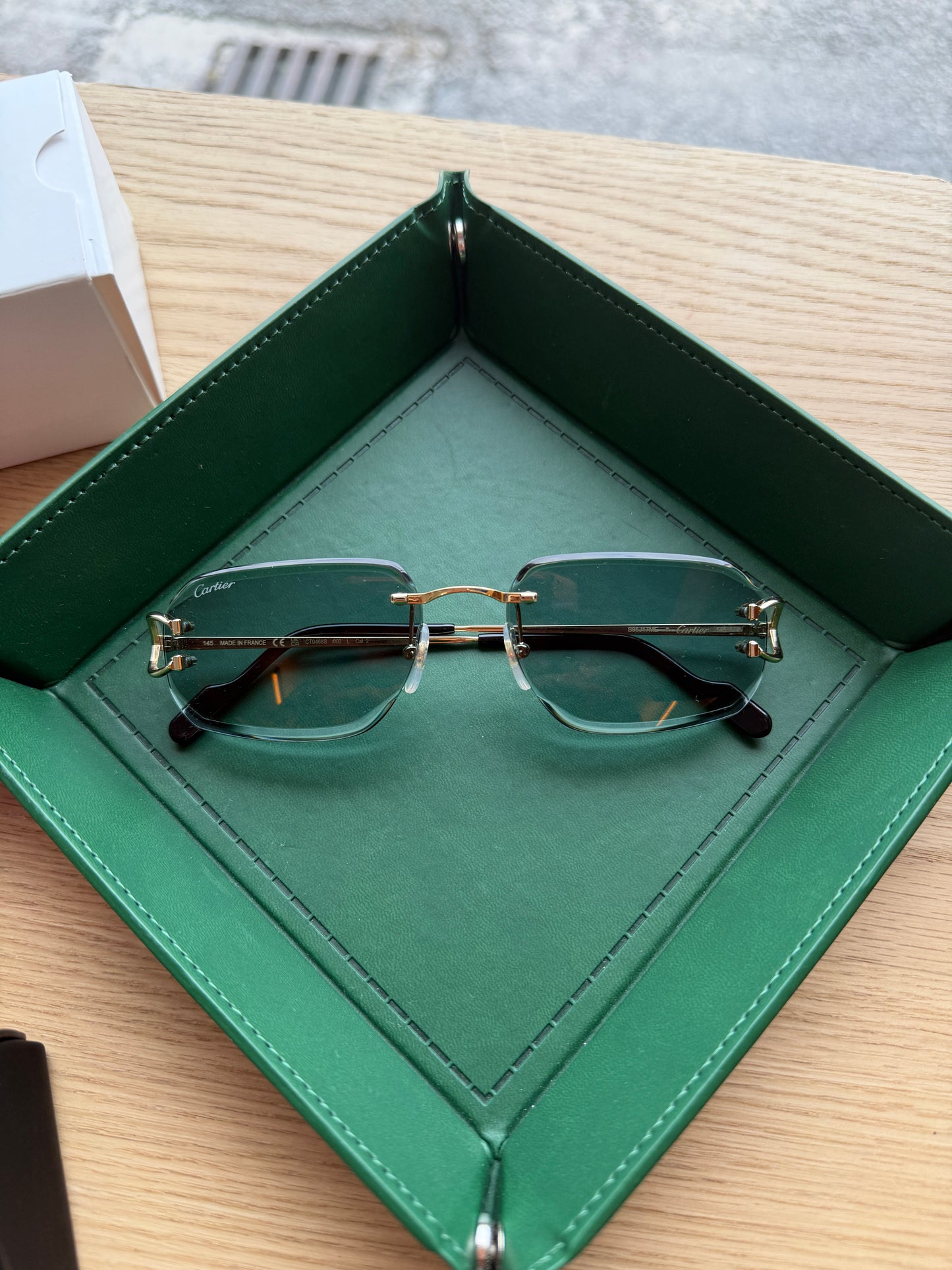 CARTIER PICCADILLY RIMLESS SUNGLASSES CT0468S (NEW WITH BOX)