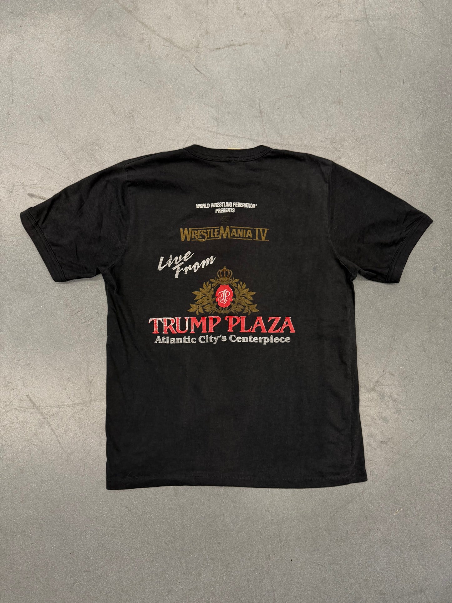 1988 WRESTLEMANIA IV FADED THIN TEE (INTELLECTUAL TAG)