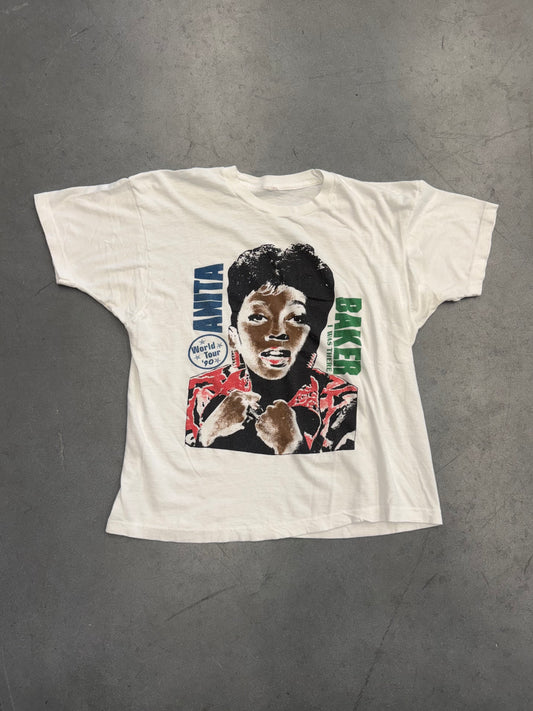 1990 ANITA BAKER WORLD TOUR "I WAS THERE" TEE (PULLED TAG)