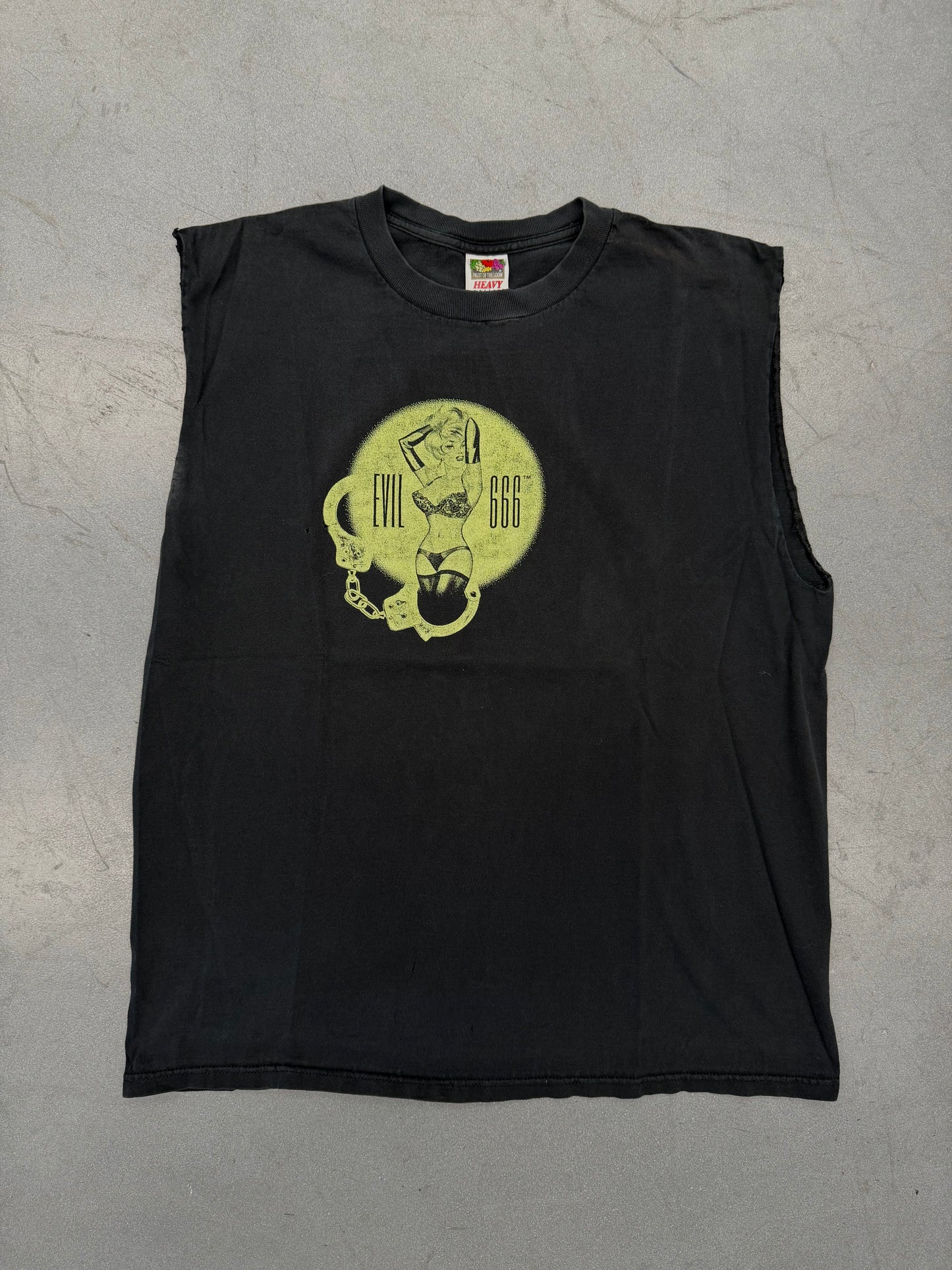 90'S EVIL 666 CUT-OFF TEE (FOTL HEAVY TAG)