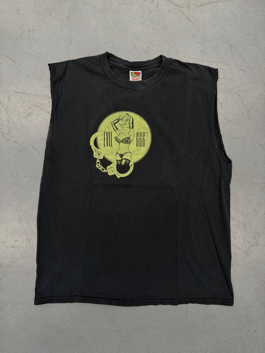 90'S EVIL 666 CUT-OFF TEE (FOTL HEAVY TAG)