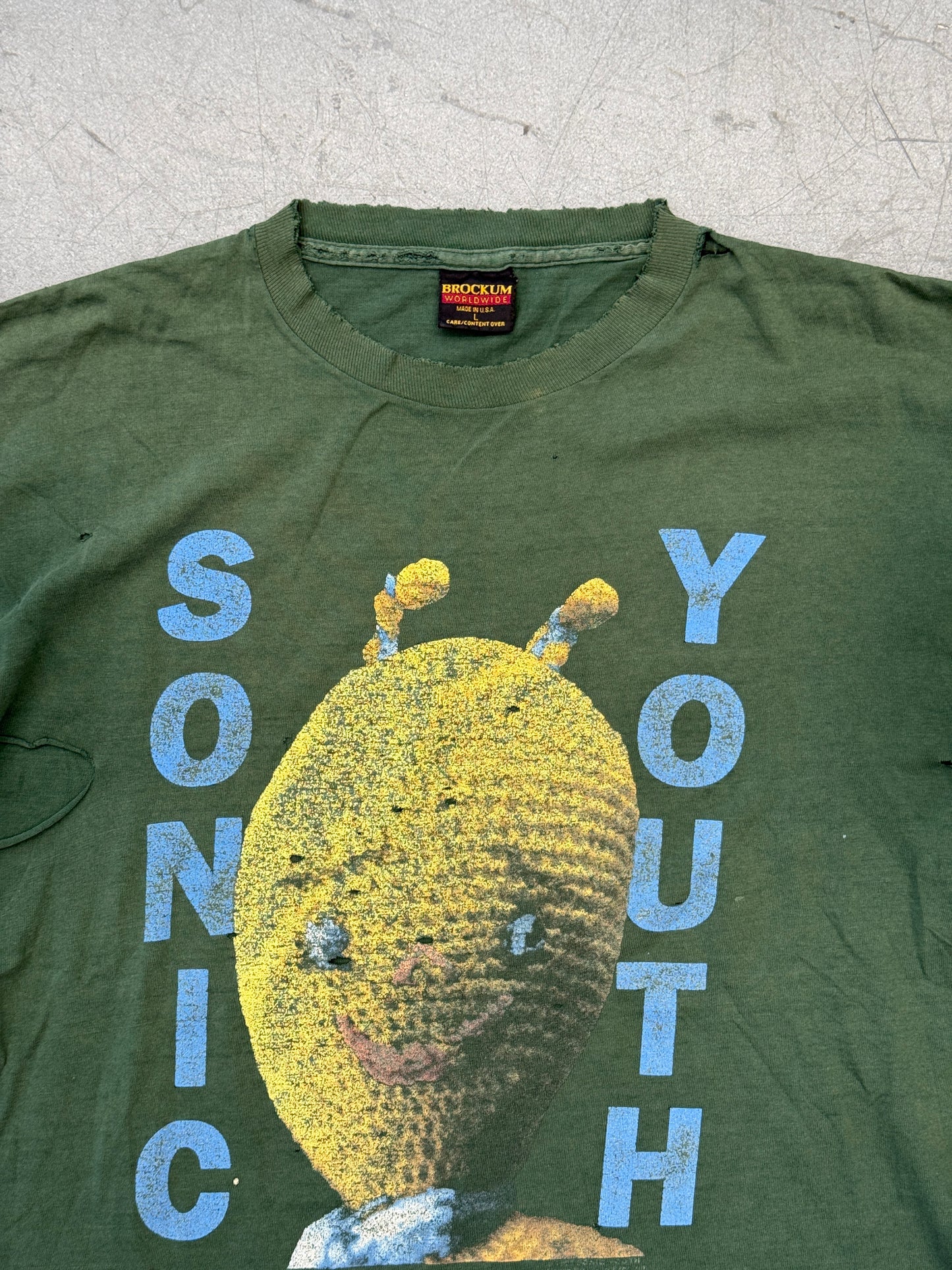 1992 SONIC YOUTH "DIRTY" TEE (BROCKUM TAG)
