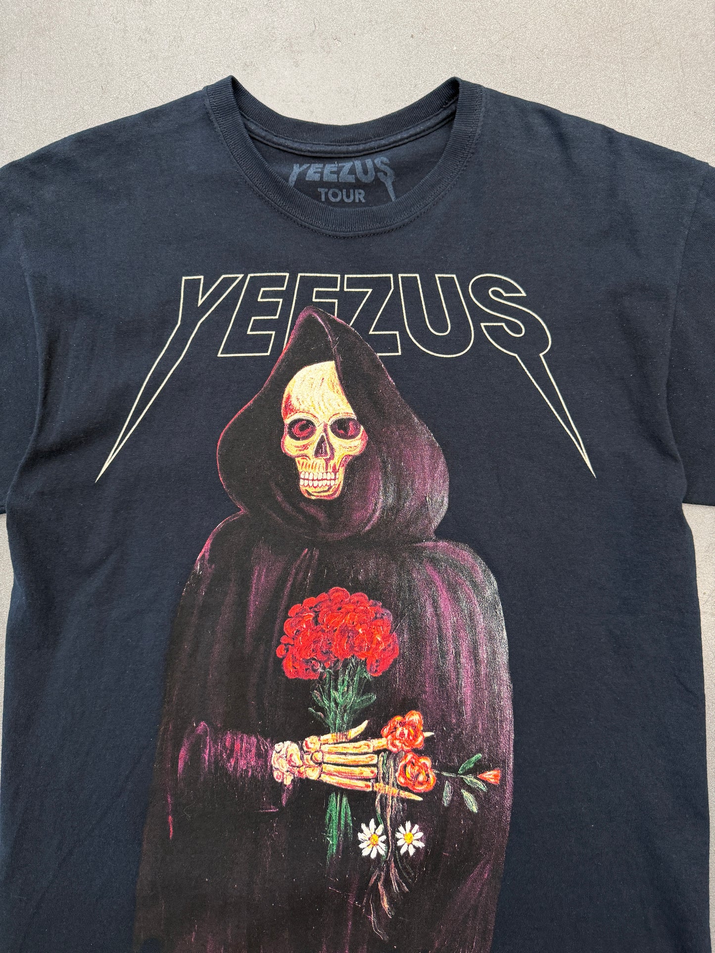 2014 YEEZUS GRIM REAPER ROSE TOUR TEE (PRINTED TAG)