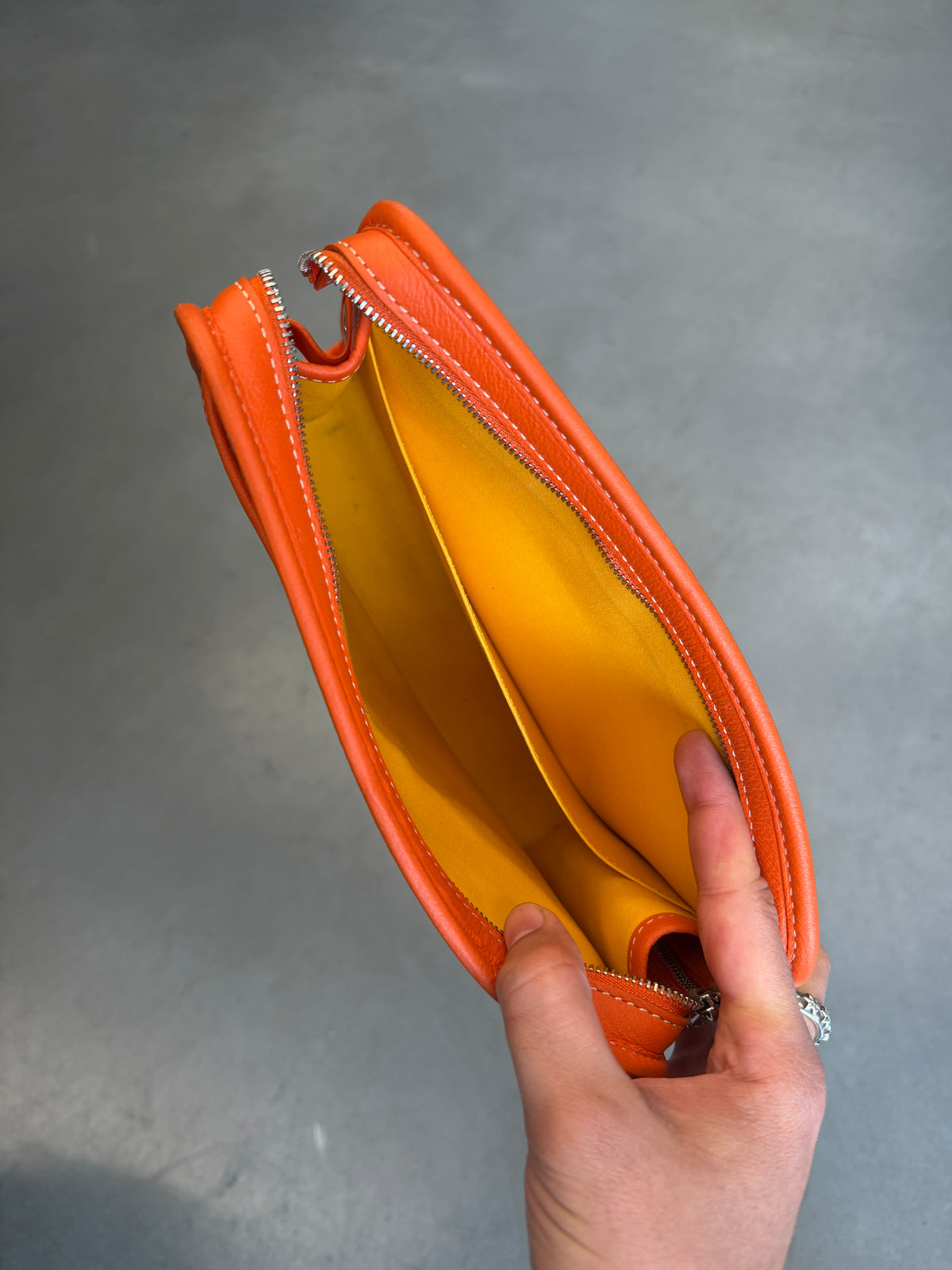 GOYARD JOUVENCE TOILETRY POUCH - GOYARDINE ORANGE