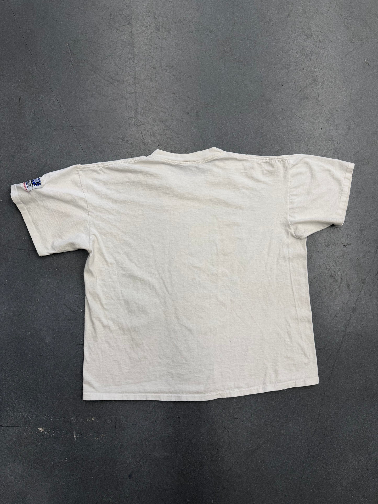 90S UNIVERSITY OF MIAMI CAPITOL GRAPHICS ANGRY SEBASTIAN TEE (CAPITOL TAG)