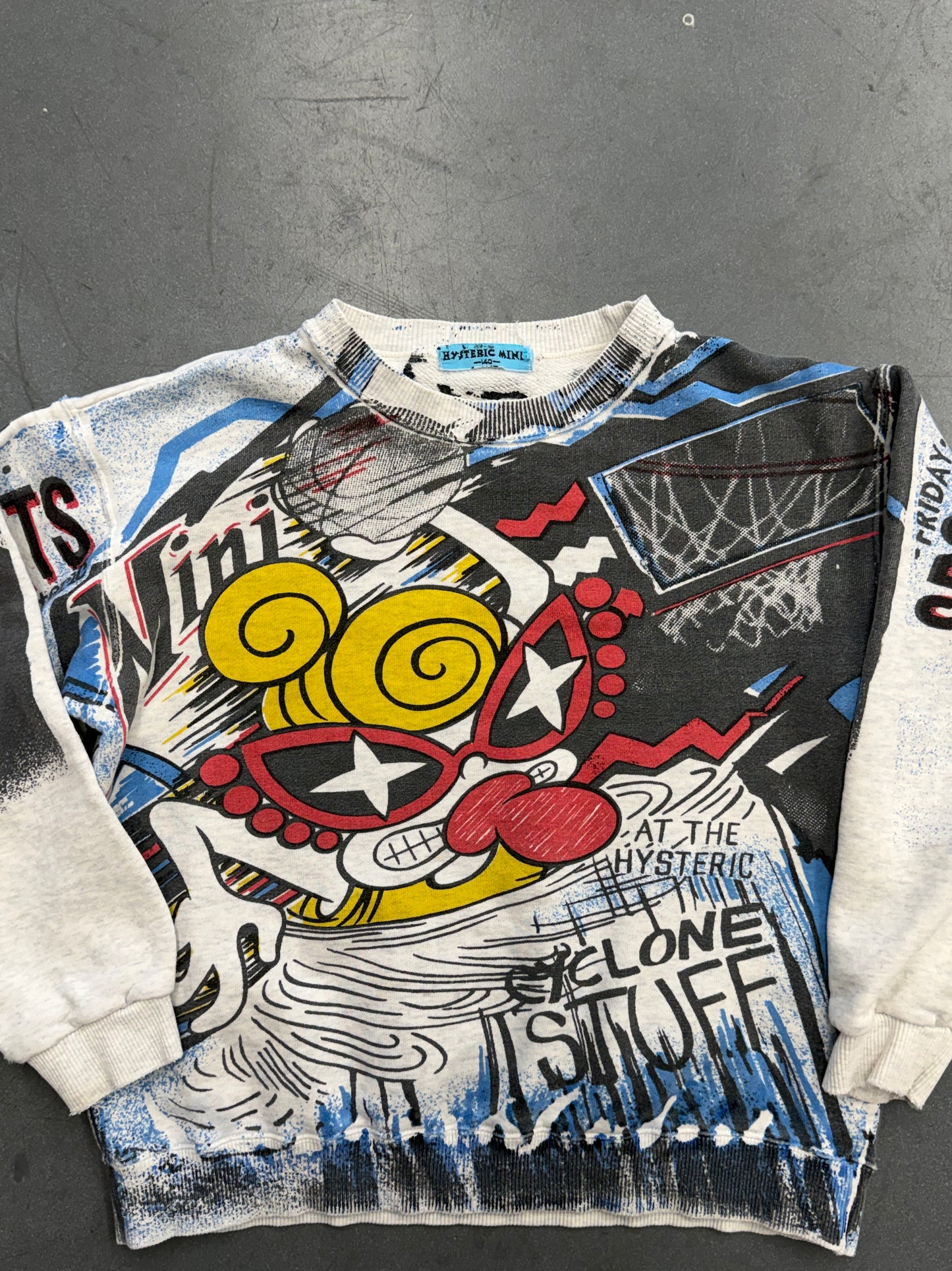 VINTAGE HYSTERIC GLAMOUR MINI ALL OVER PRINT CREWNECK SWEATER