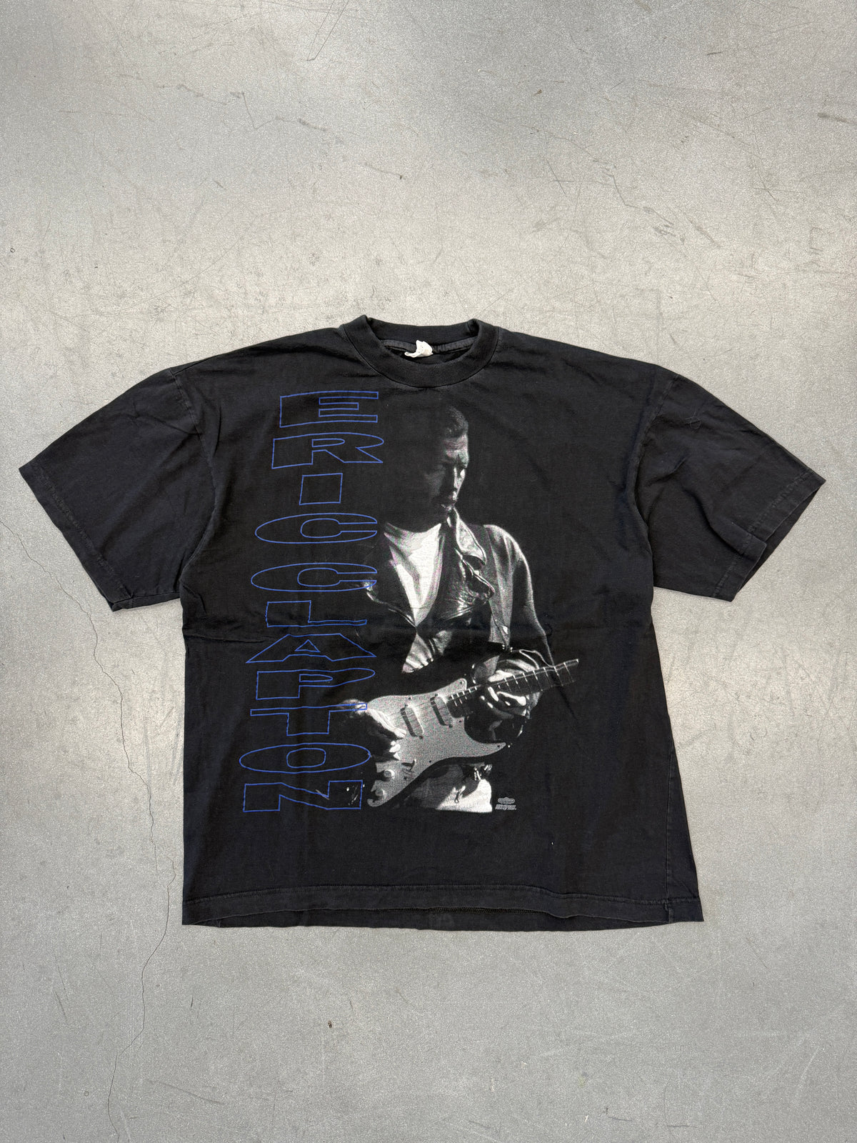 1993 ERIC CLAPTON ROYAL ALBERT HALL LONDON SOLD OUT DATES TEE (BRIGHT GREEN TAG)