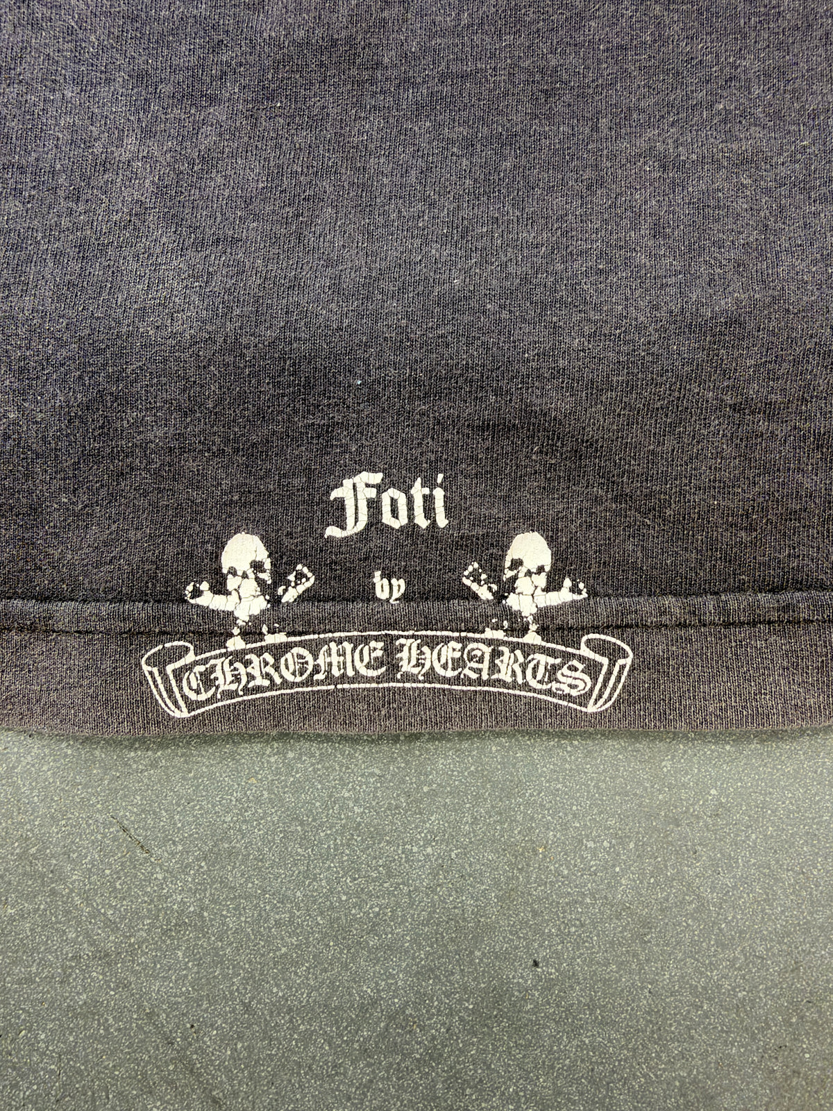 VINTAGE CHROME HEARTS FOTI HARRIS TEETER POCKET TEE