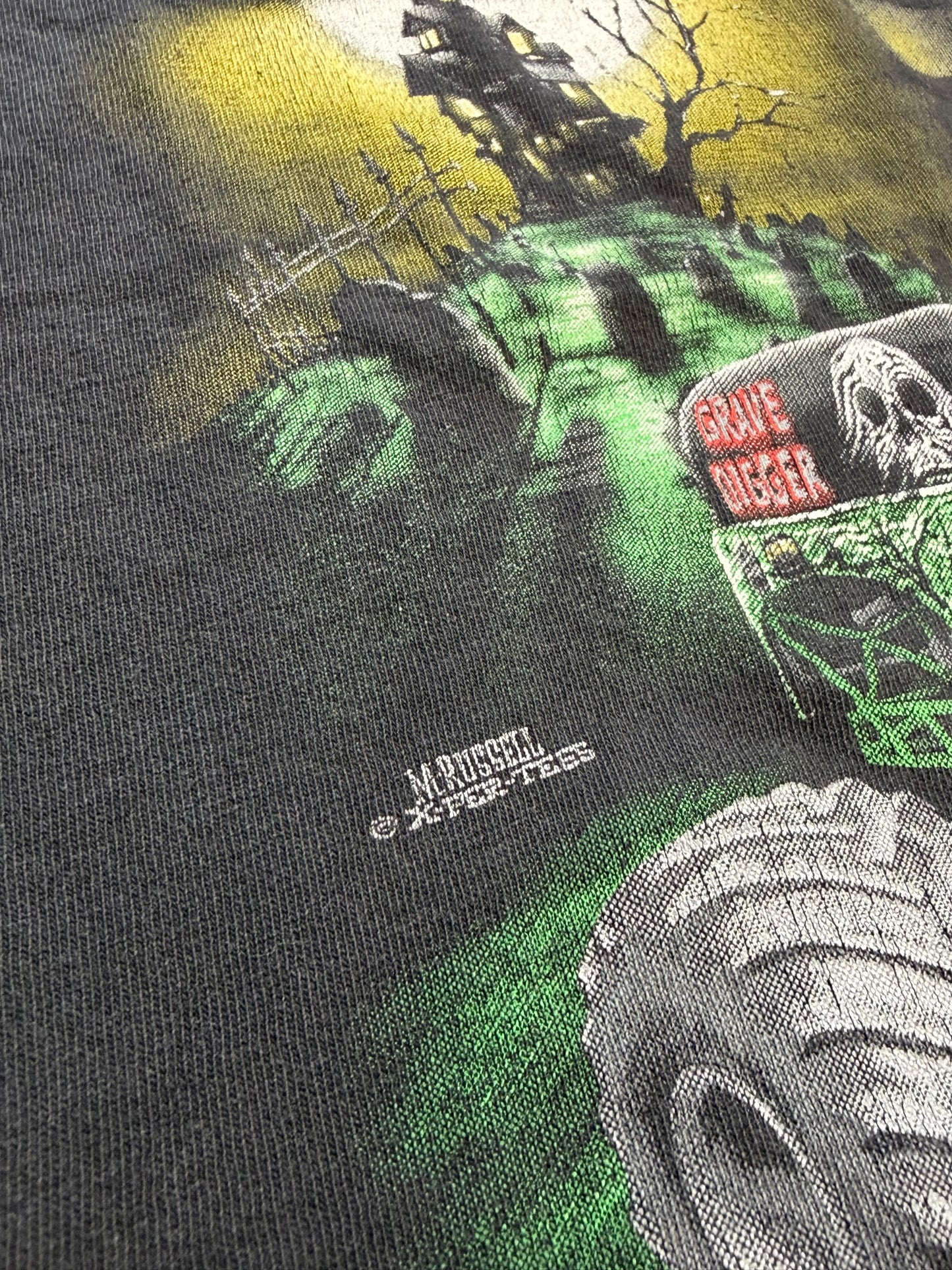1997 DENNIS ANDERSON'S GRAVE DIGGER TOUR '97 CUTOFF TEE (NOREASTER TAG)