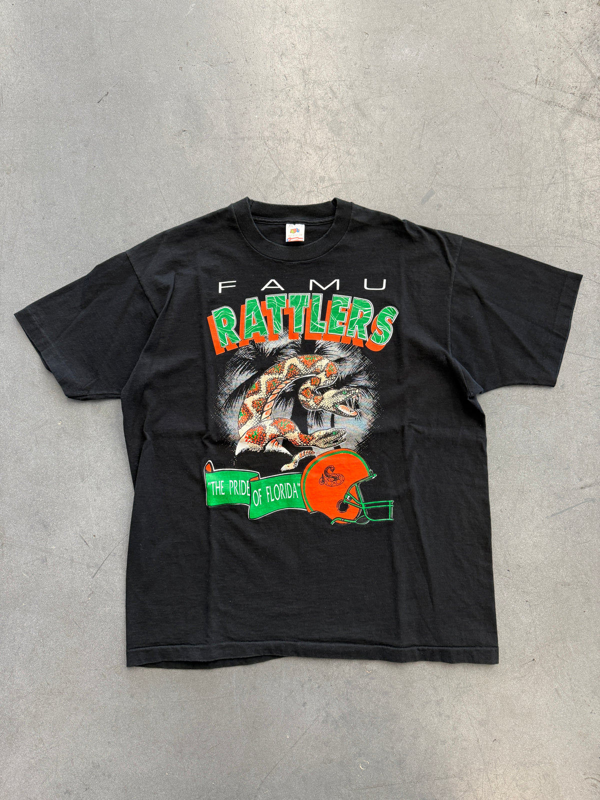 90'S FAMU RATTLERS "THE PRIDE OF FLORIDA" FLORIDA A&M TEE (FOTL TAG)